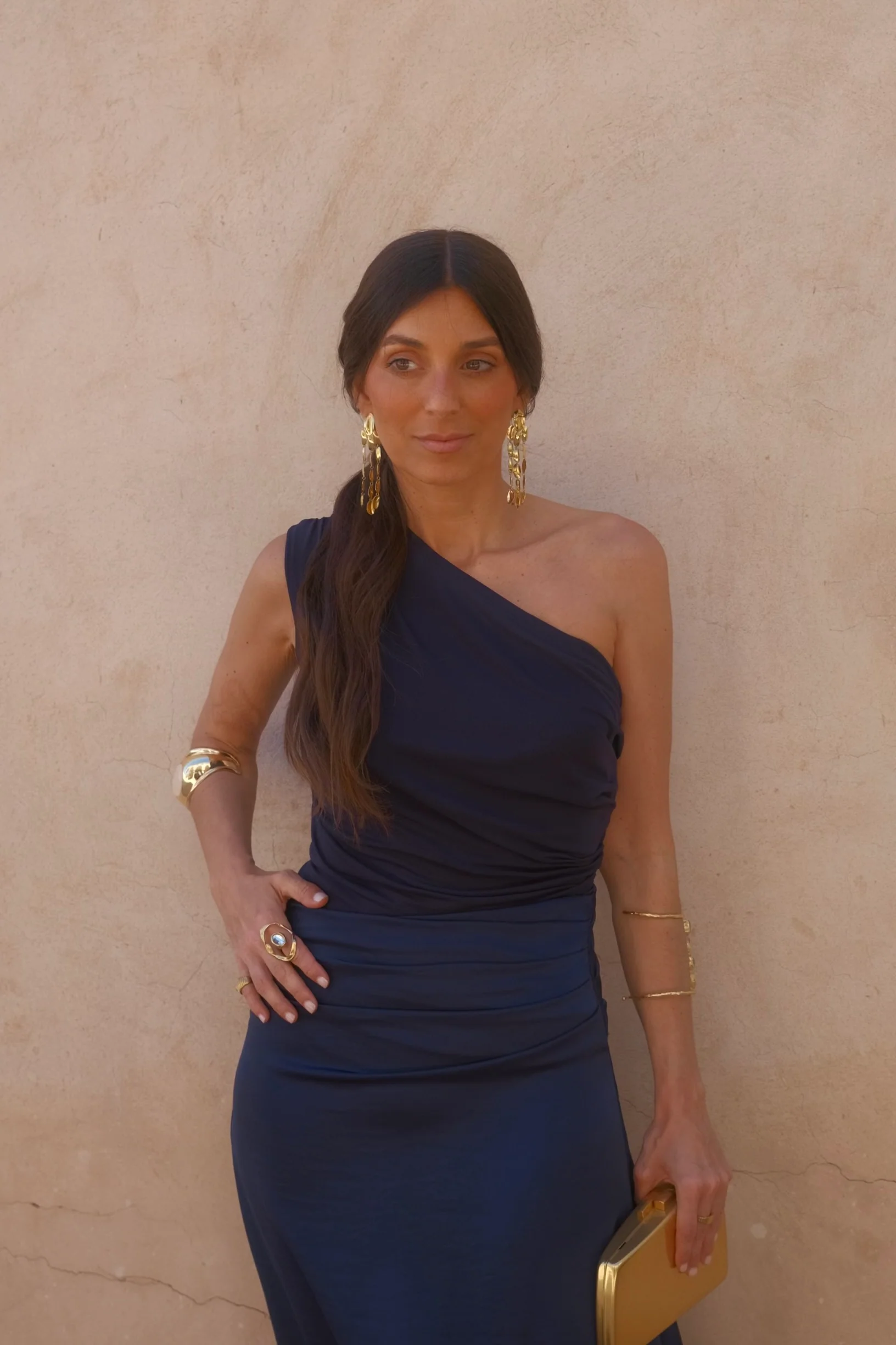 Amira Dress in Navy Blue - Image 4