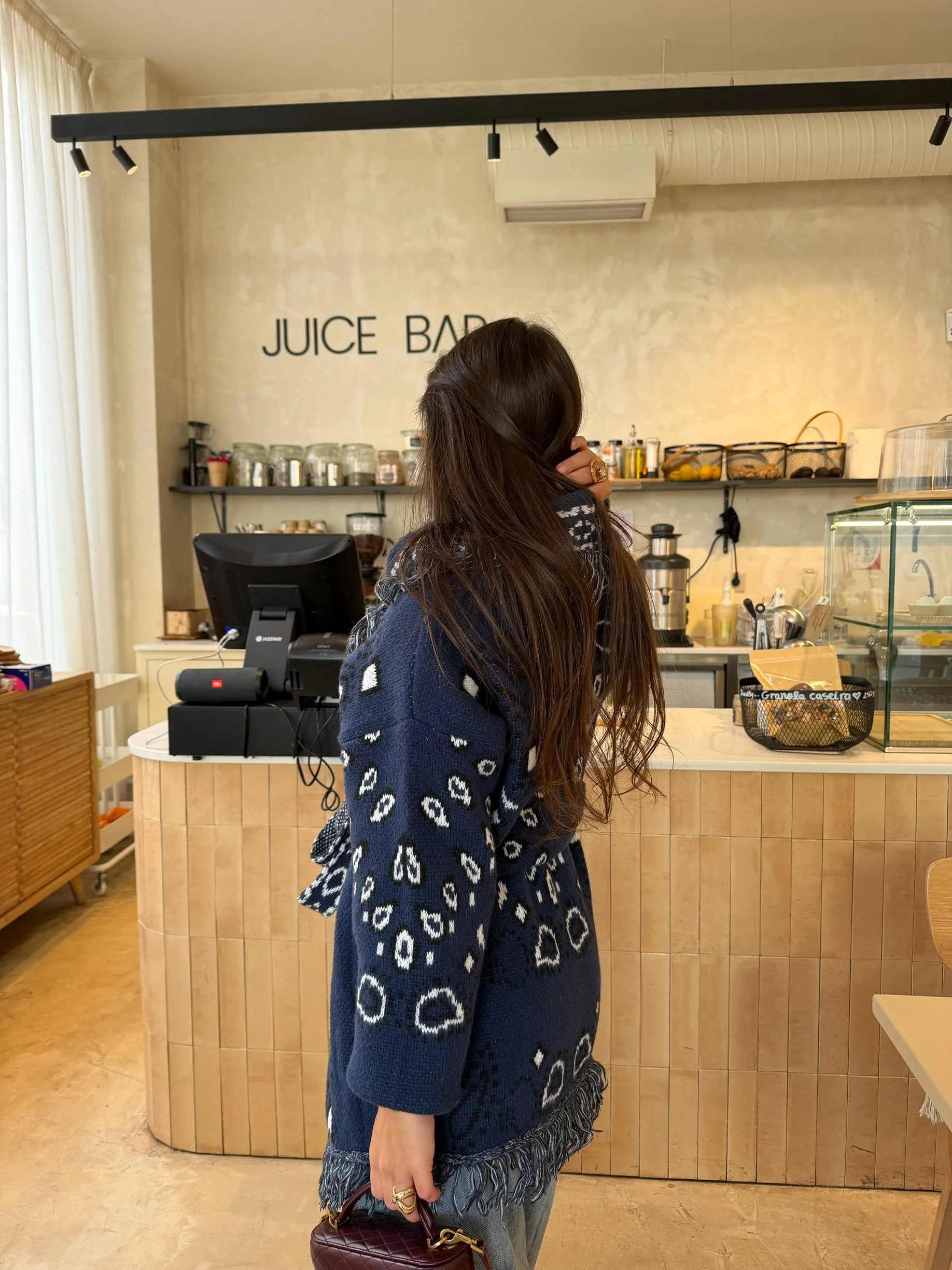 Bandana Long Jacket in Blue - Image 4