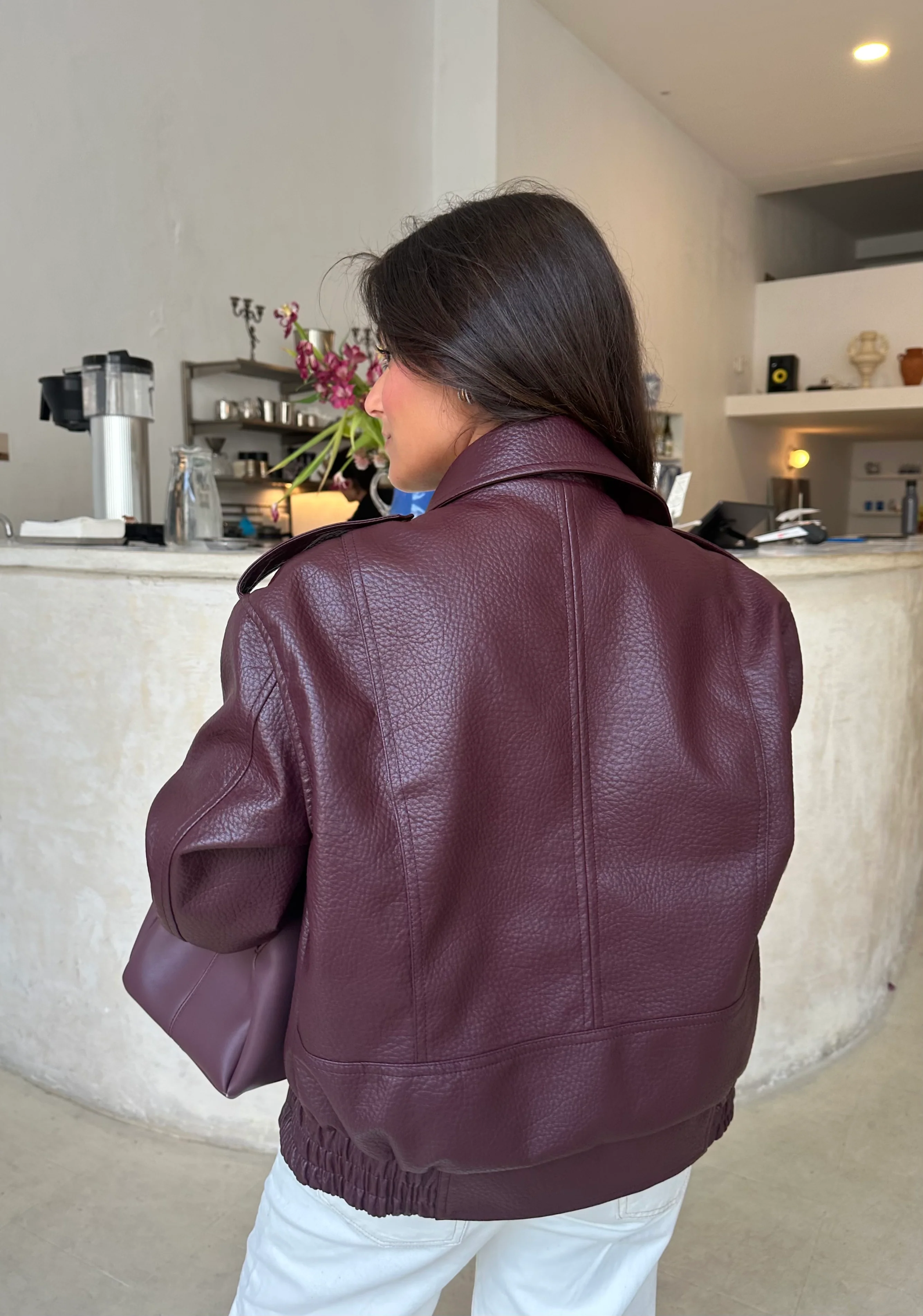 Barcelona Jacket in Burgundy - Image 5