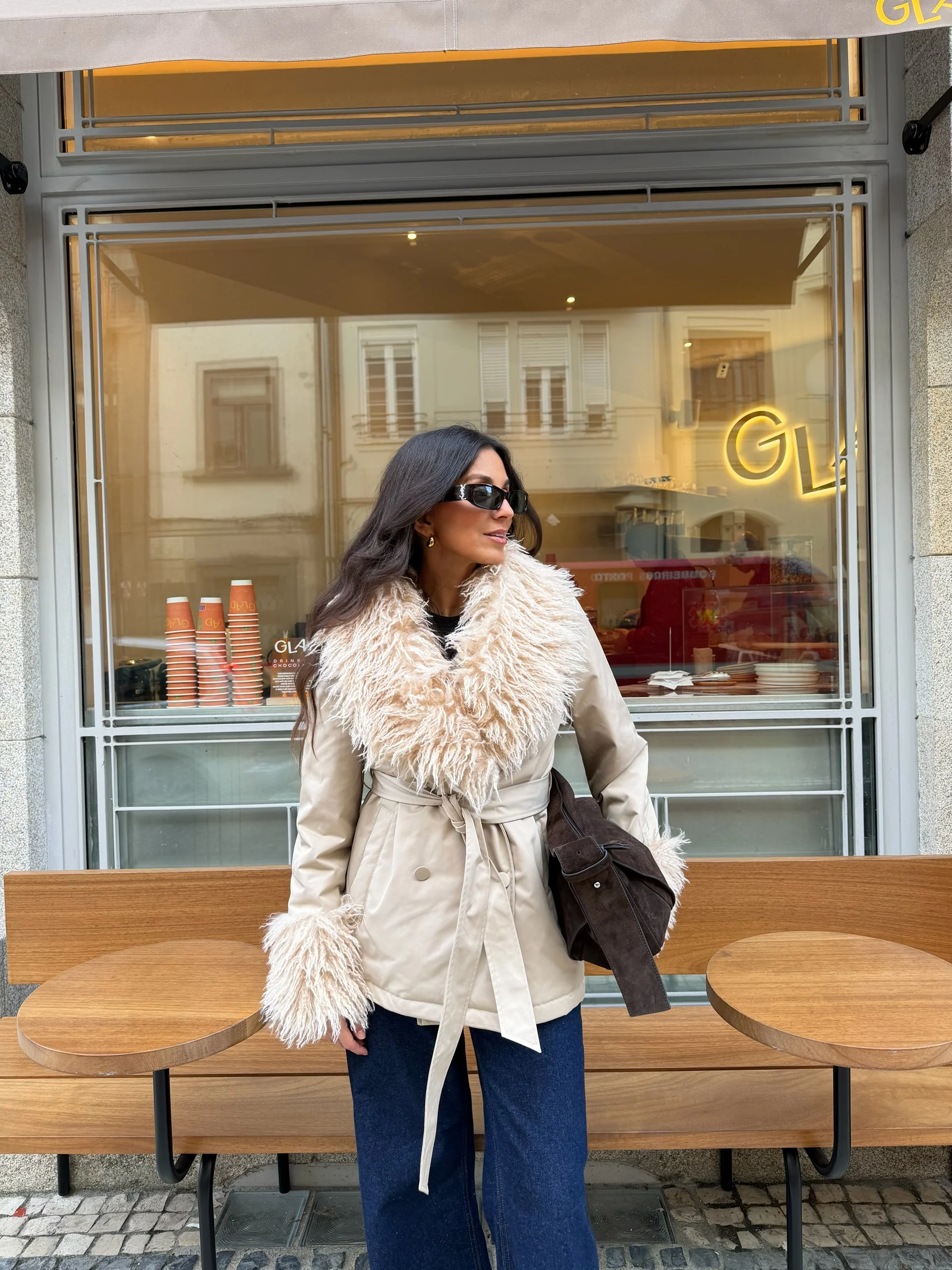 Clara Jacket in Beige - Image 4