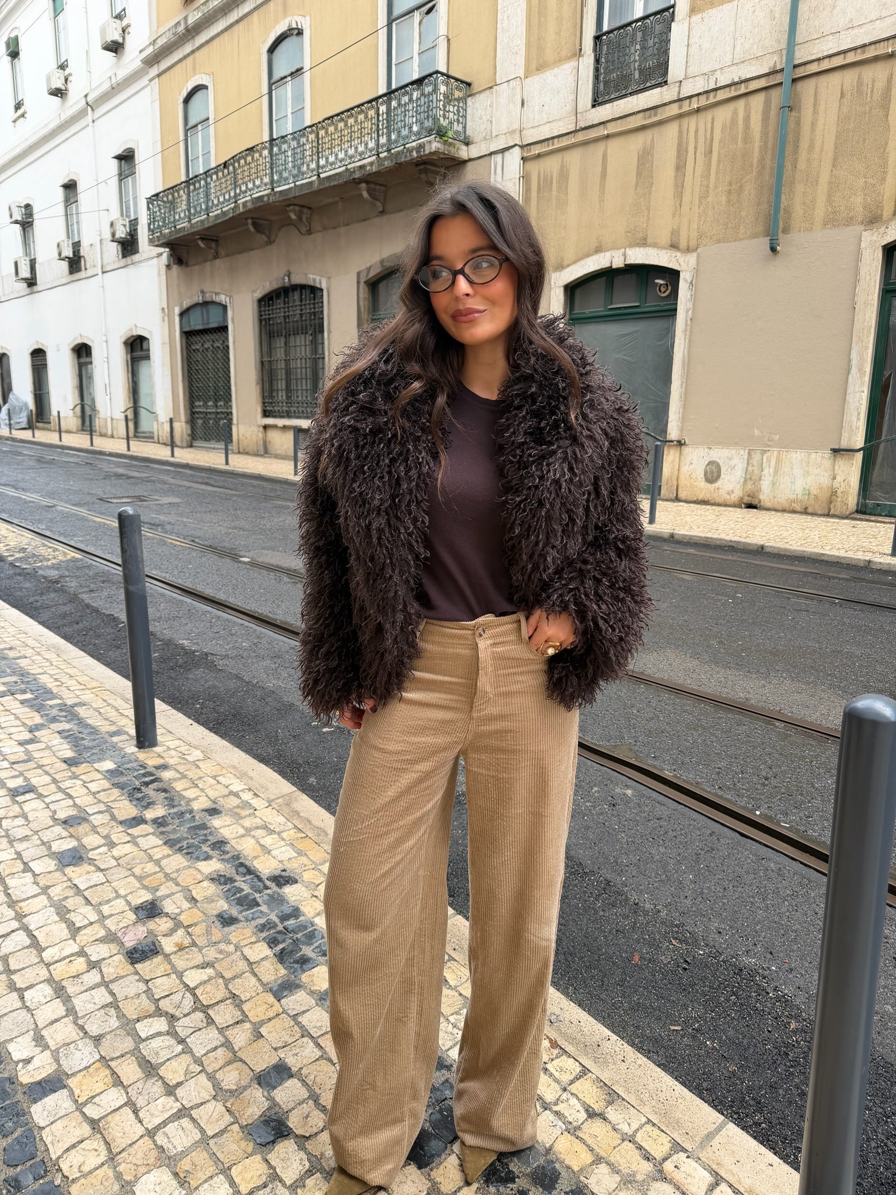 Corduroy Pants in Beige - Image 3