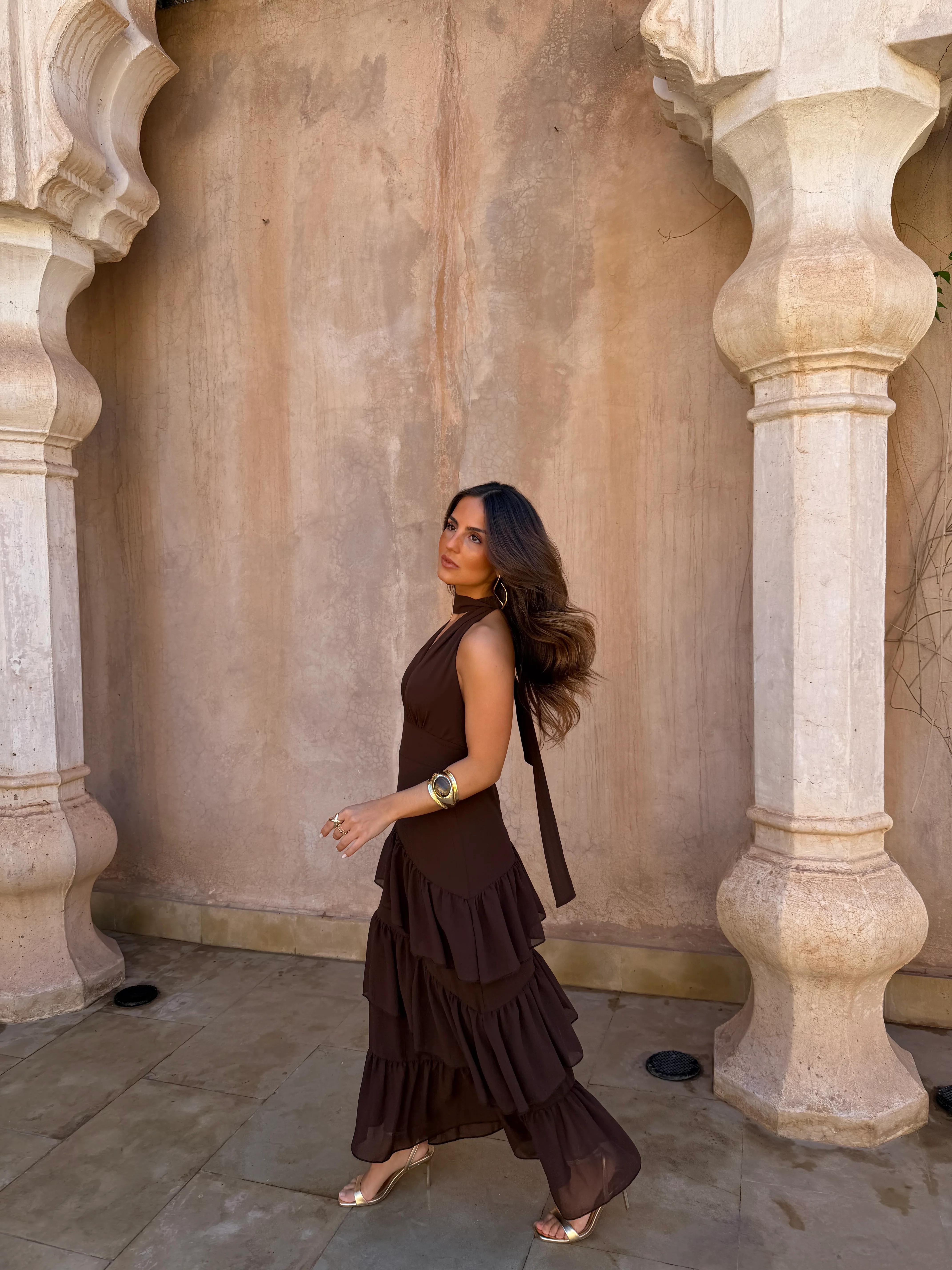 Manila Dress in Brown - Shipping/Envio 05/06 to 12/06 - Image 2