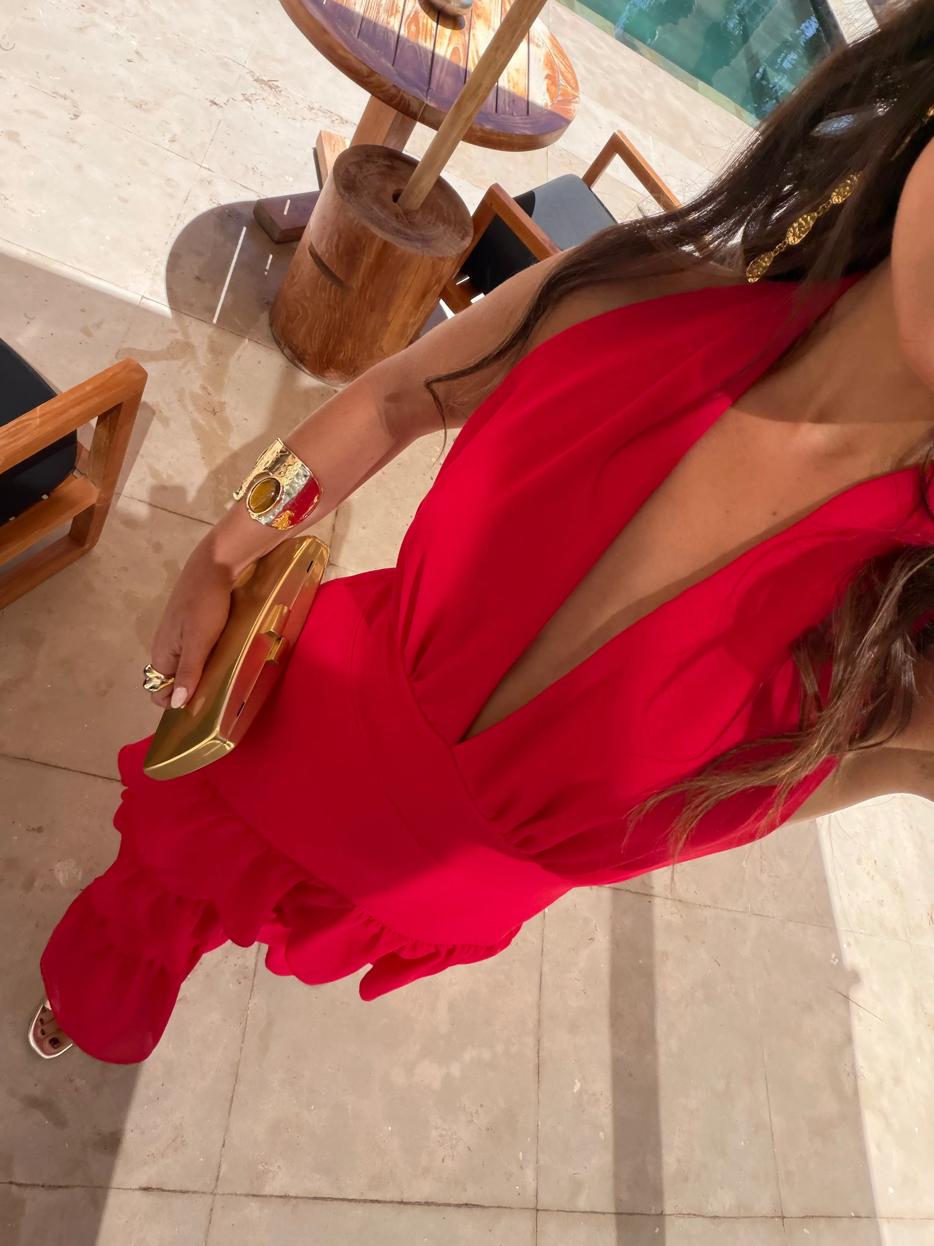 Manila Dress in Red - Pre-Order - Image 4