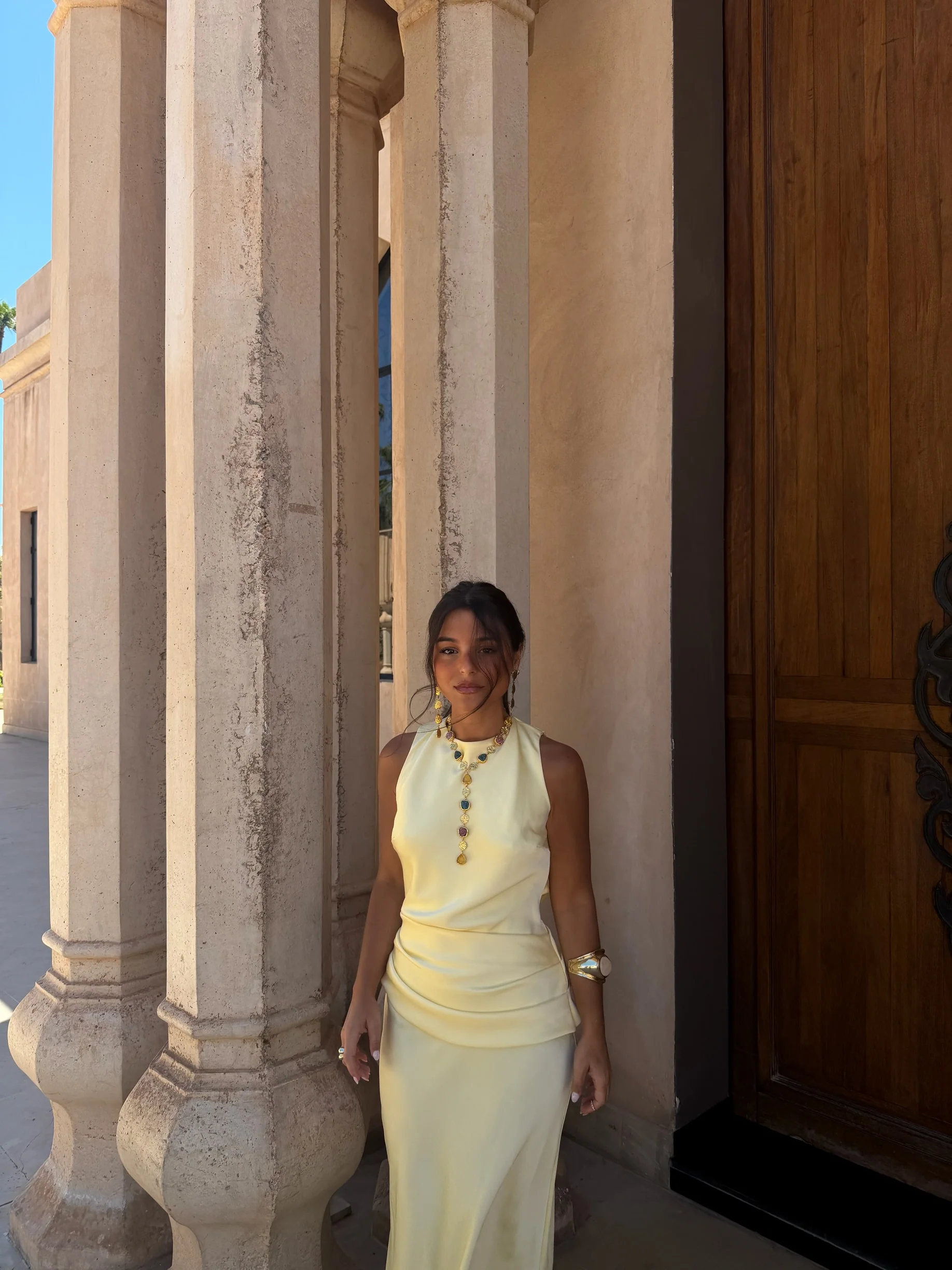 Medina Dress in Light Yellow - Image 5