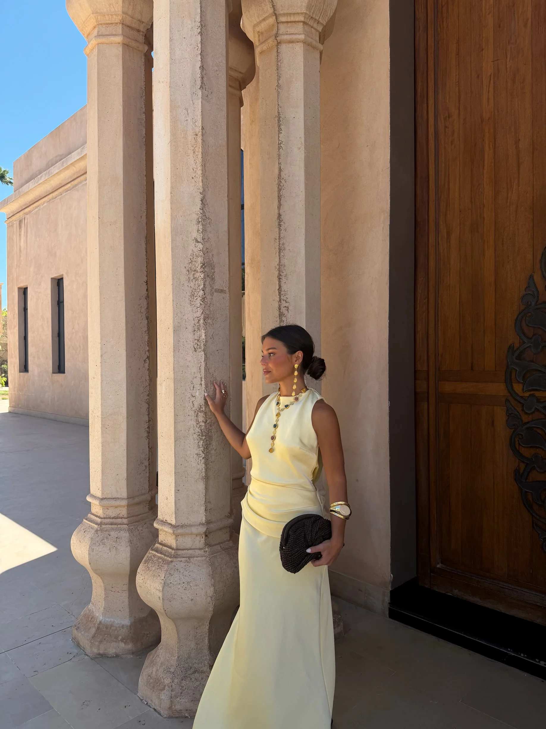 Medina Dress in Light Yellow - Image 6