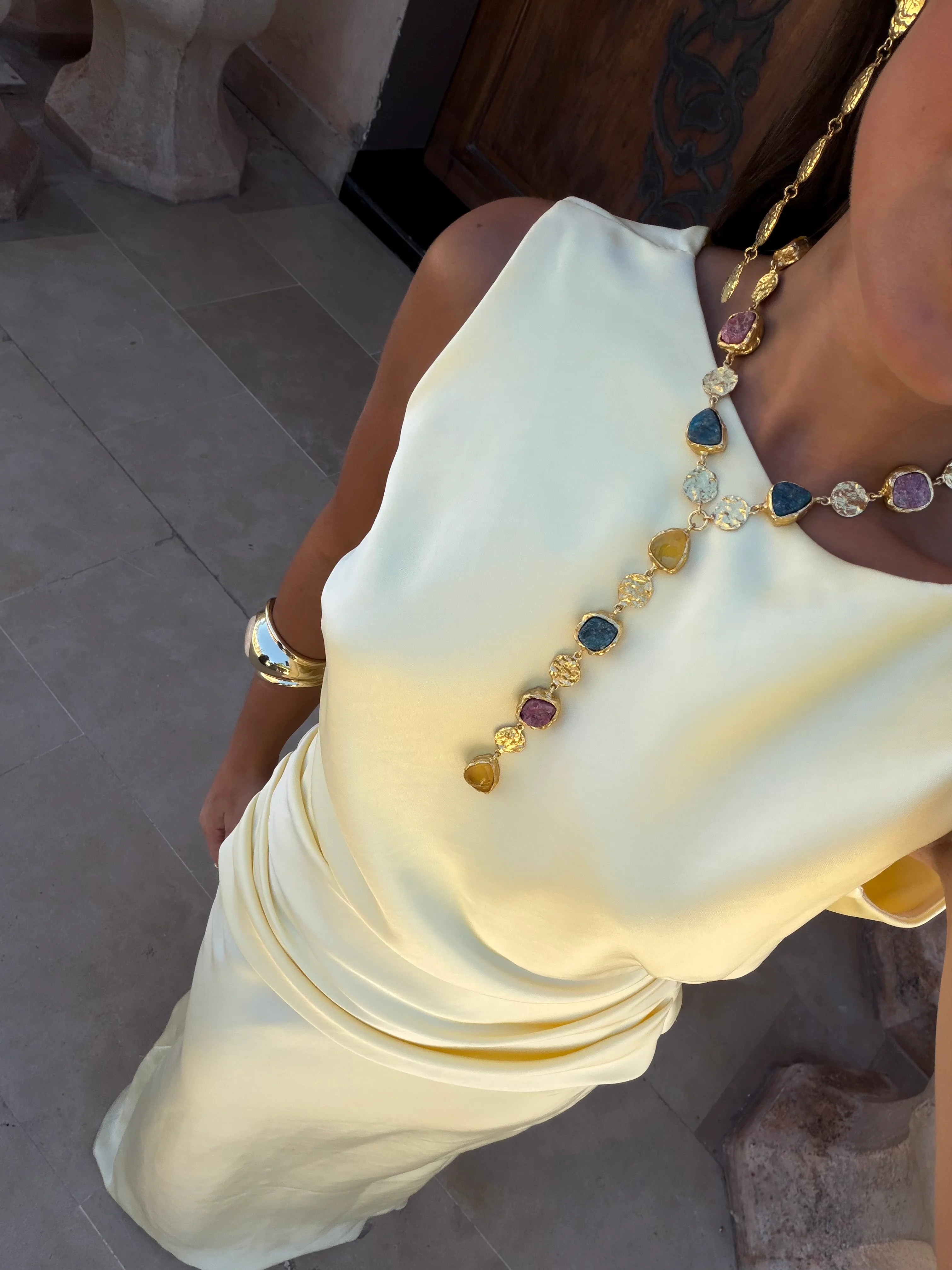 Medina Dress in Light Yellow - Image 7