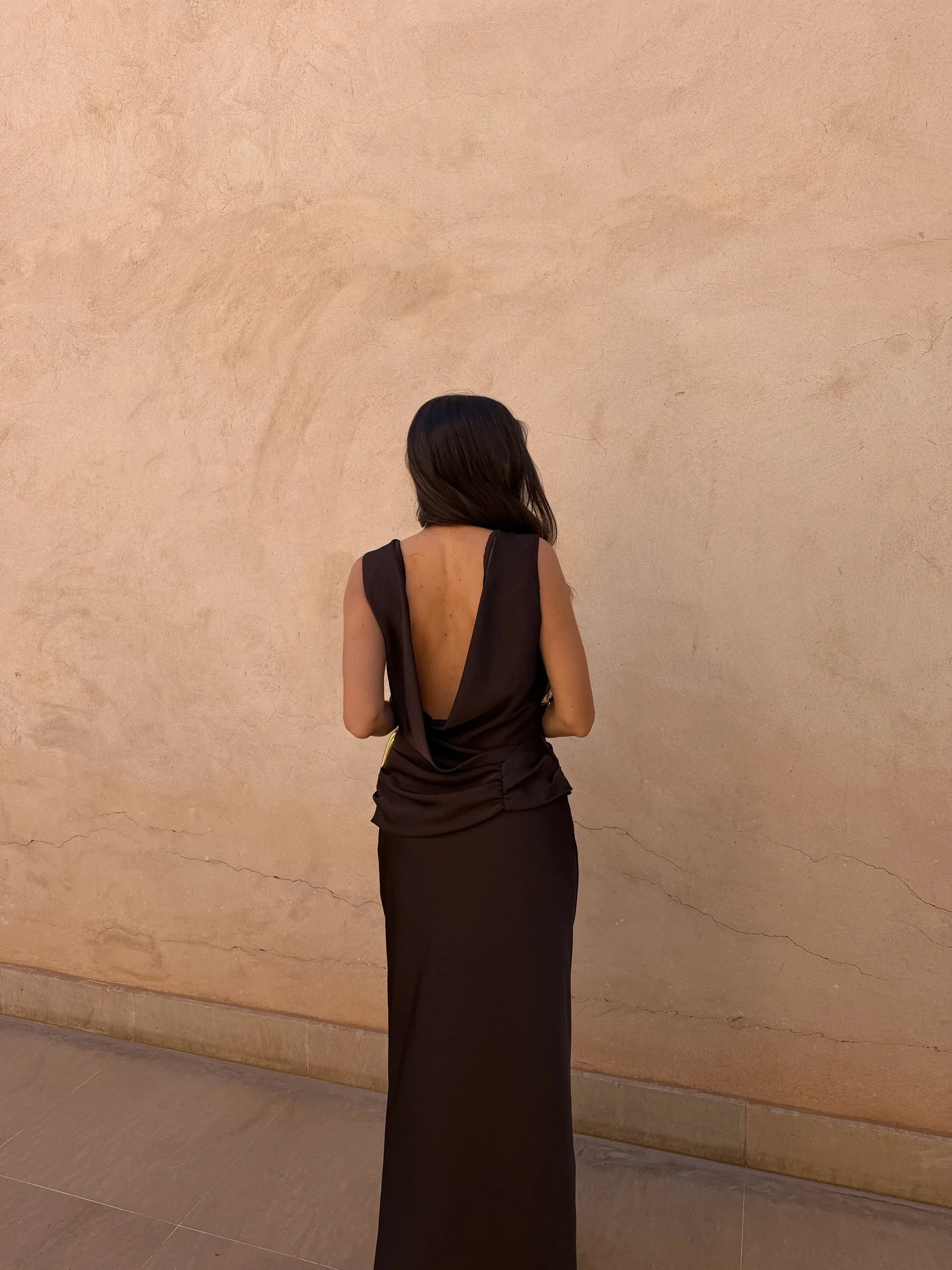 Medina Dress in Brown