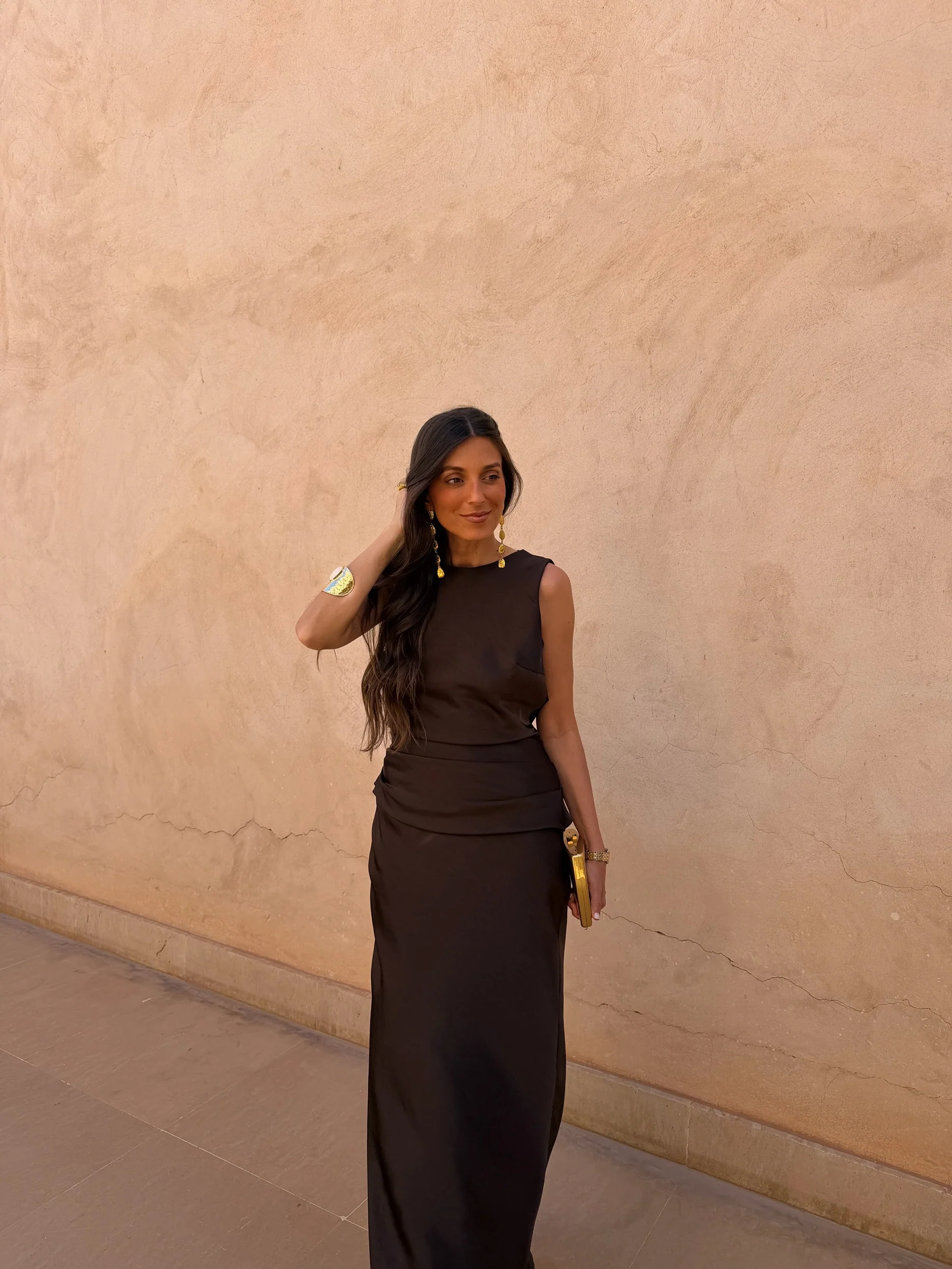 Medina Dress in Brown - Image 2