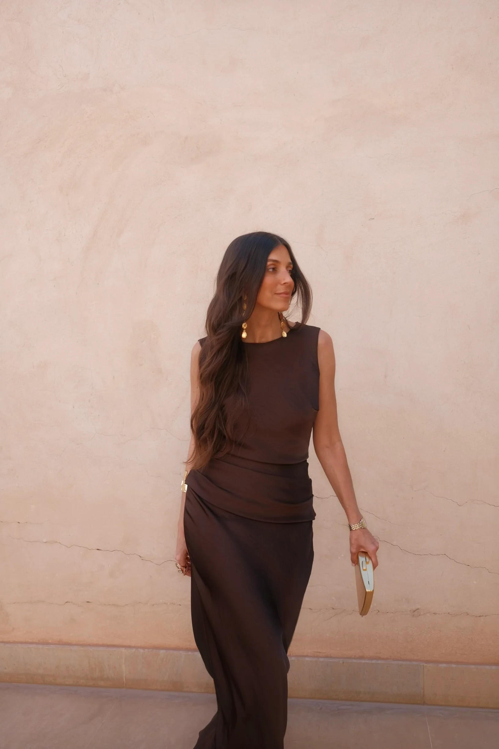 Medina Dress in Brown - Image 3
