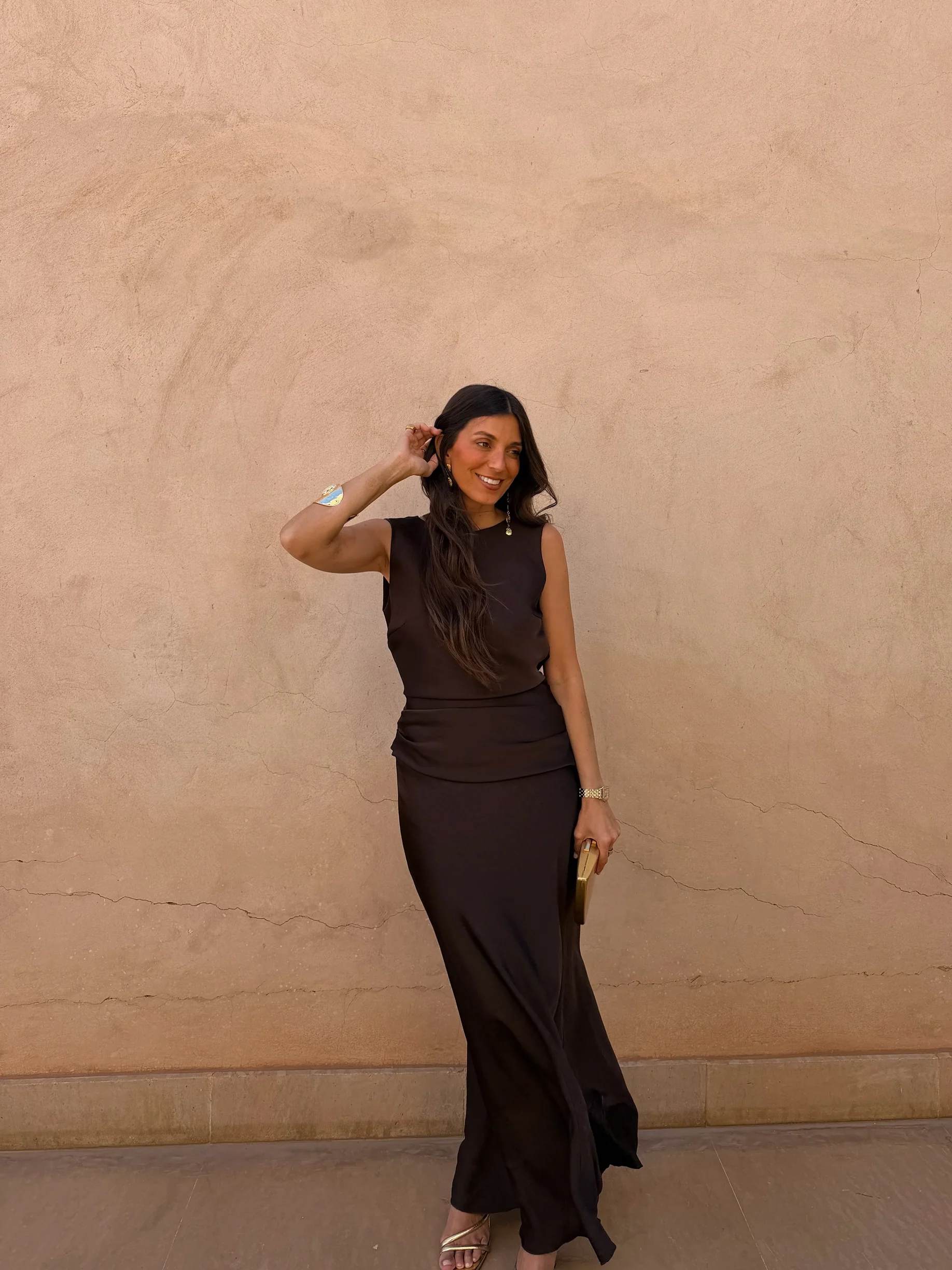 Medina Dress in Brown - Image 5