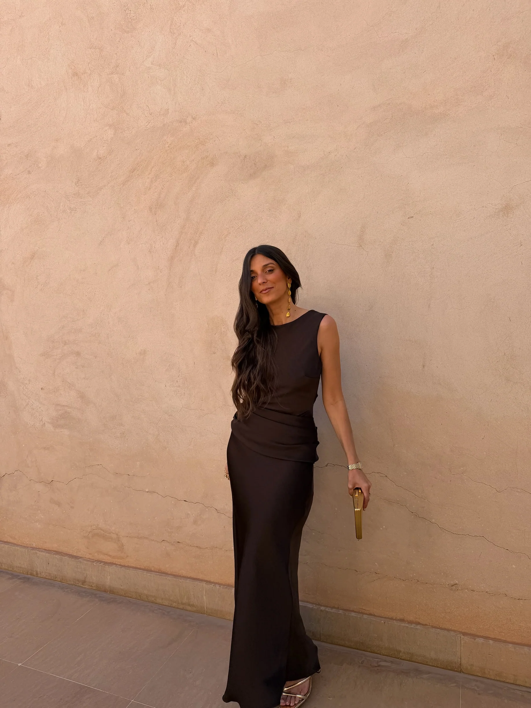 Medina Dress in Brown - Image 7