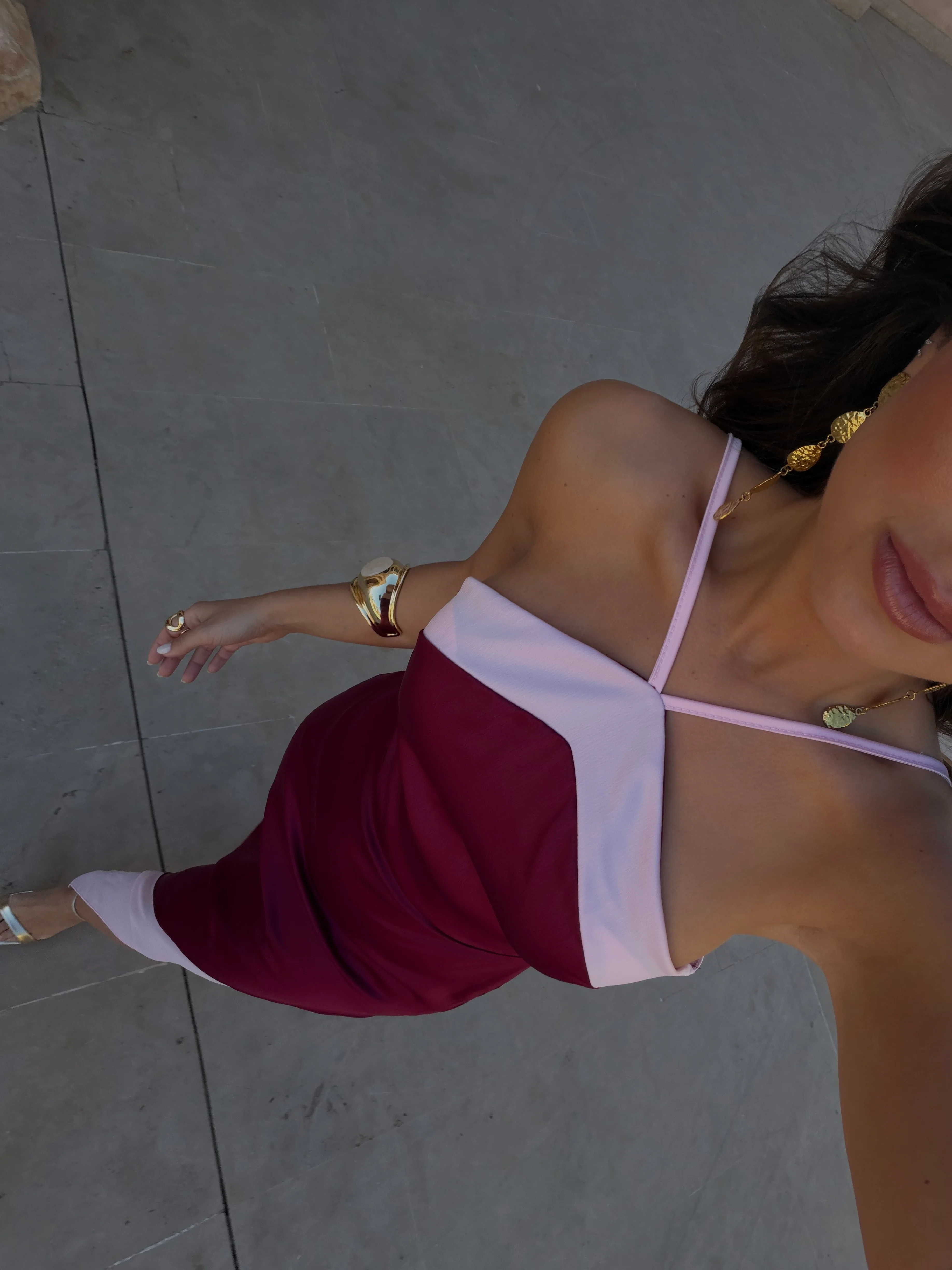 Oasis Dress in Burgundy - Shipping 15/06 to 19/06 - Image 3