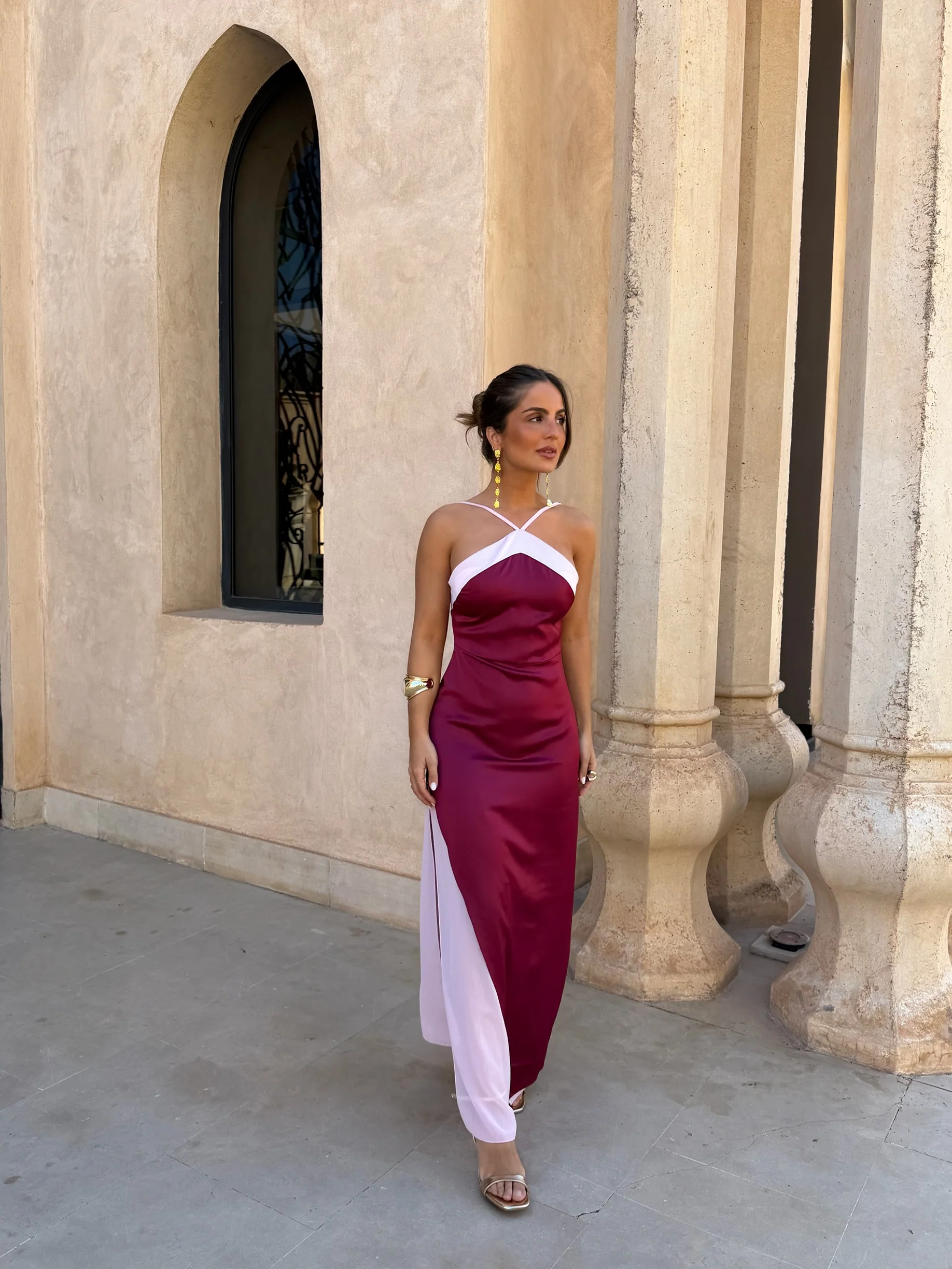 Oasis Dress in Burgundy - Shipping 15/06 to 19/06 - Image 4