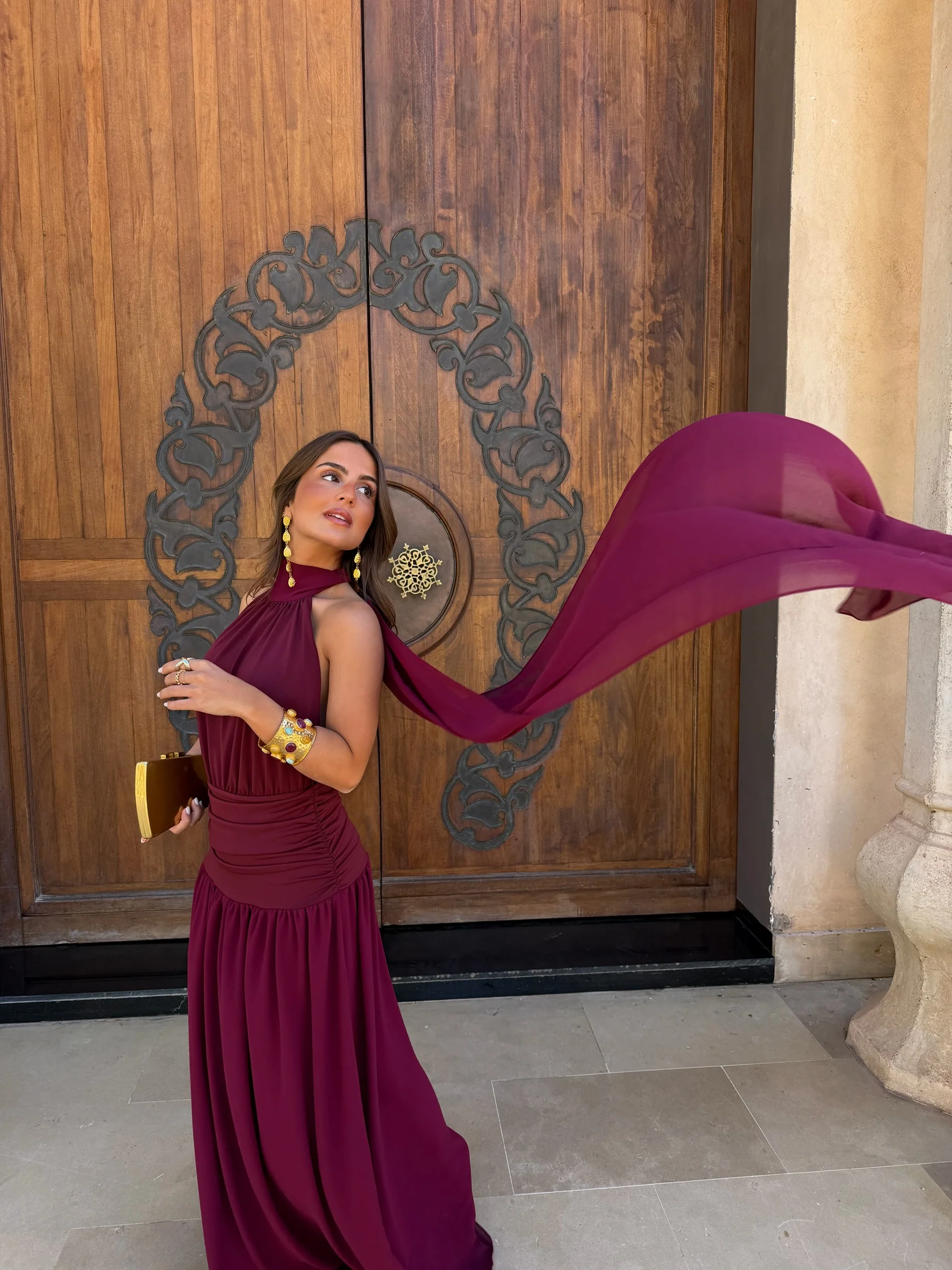 Paloma Dress in Burgundy - Shipping/Envio 05/06 to 12/06