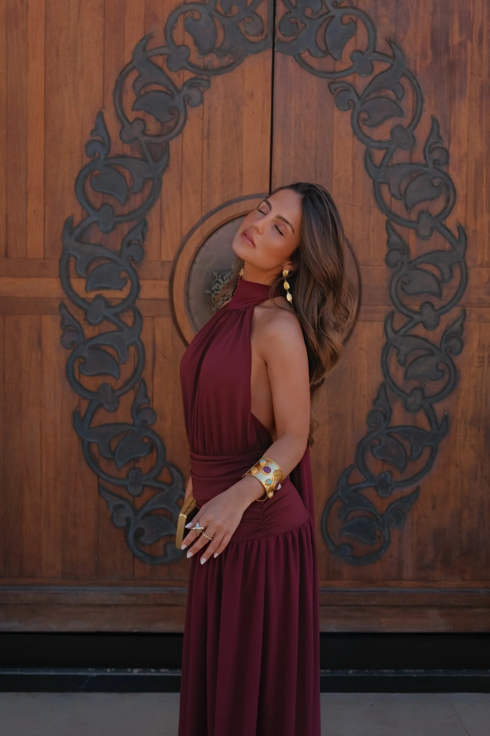 Paloma Dress in Burgundy - Shipping/Envio 05/06 to 12/06 - Image 2