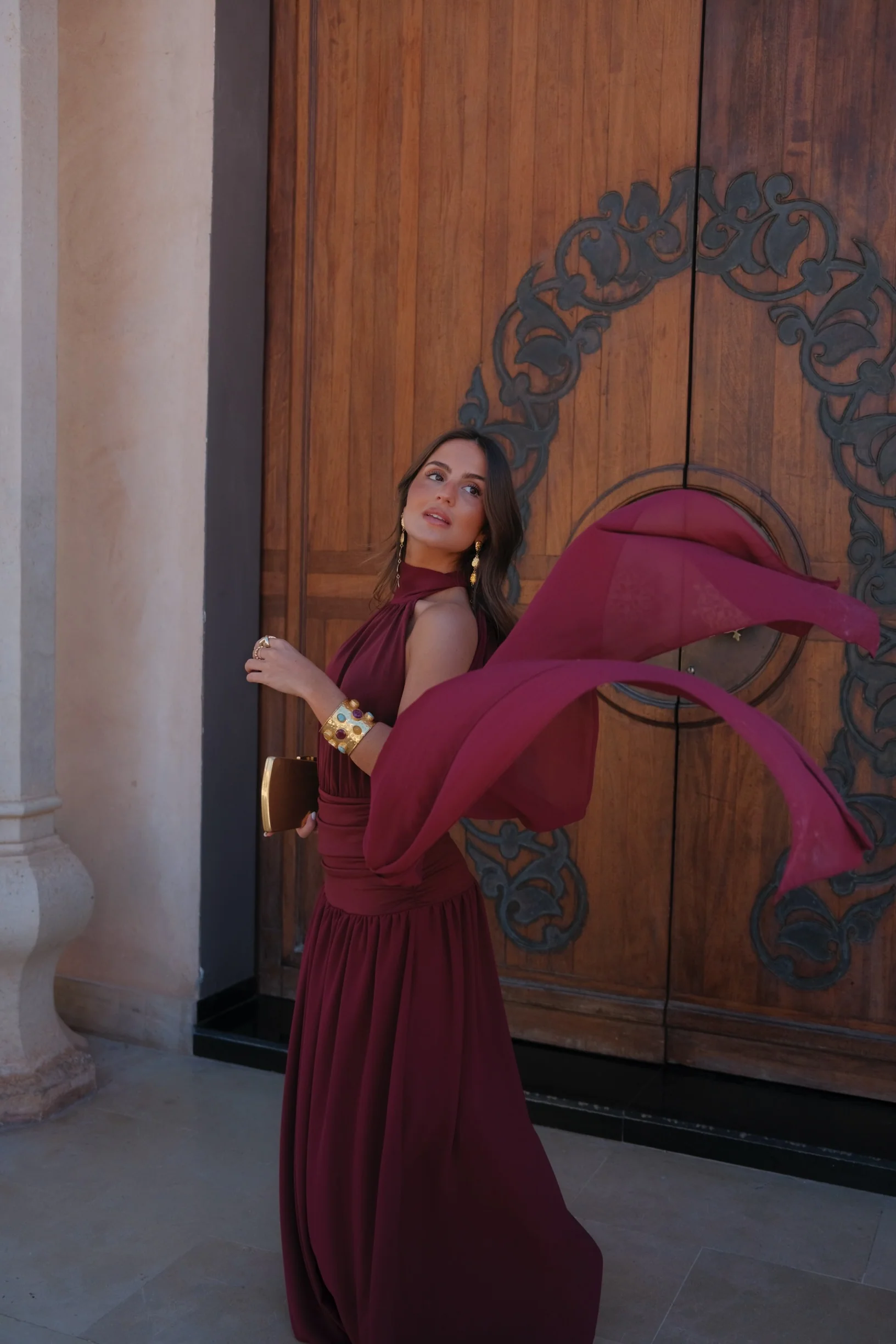 Paloma Dress in Burgundy - Shipping/Envio 05/06 to 12/06 - Image 3