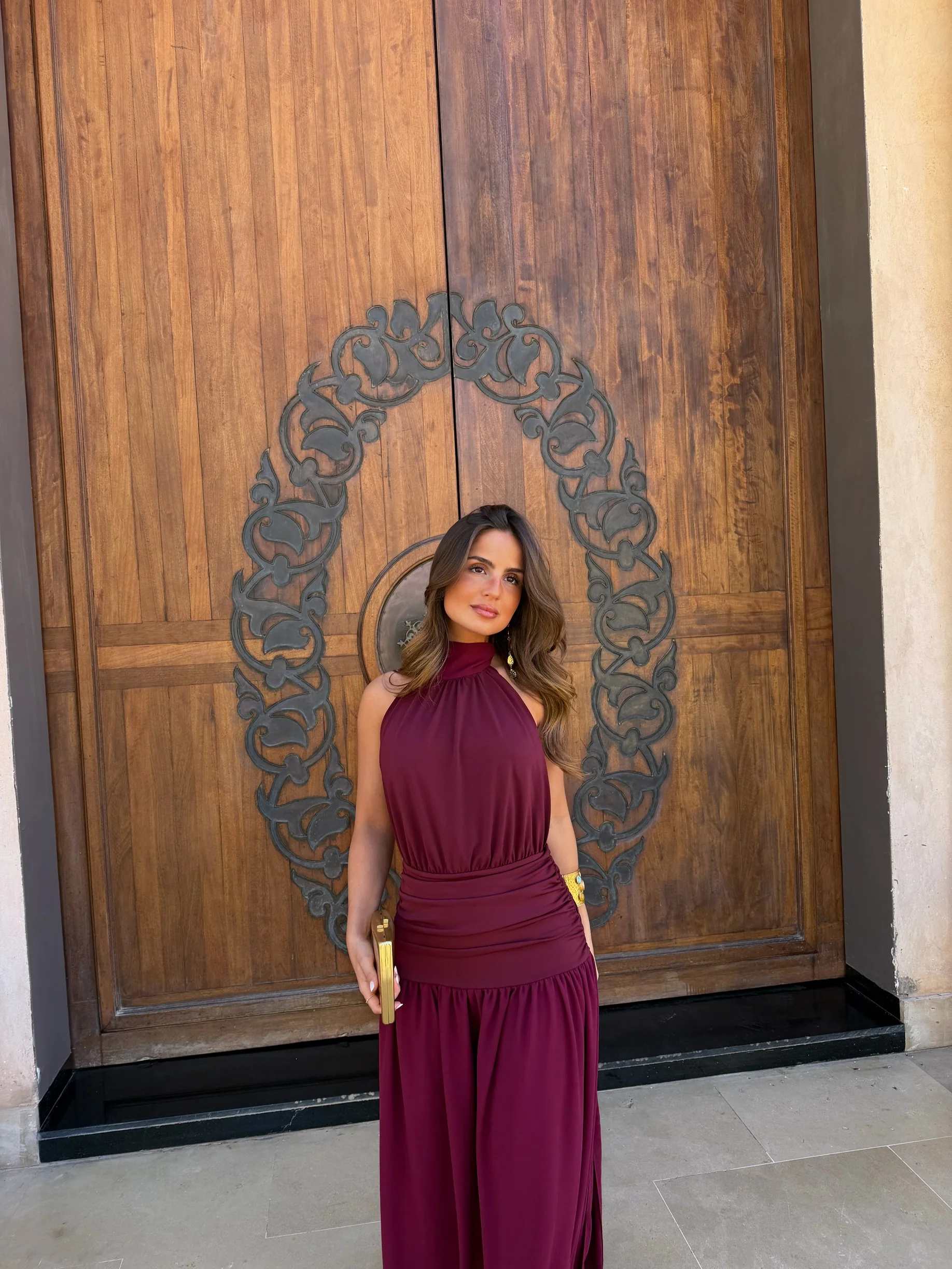 Paloma Dress in Burgundy - Shipping/Envio 05/06 to 12/06 - Image 5