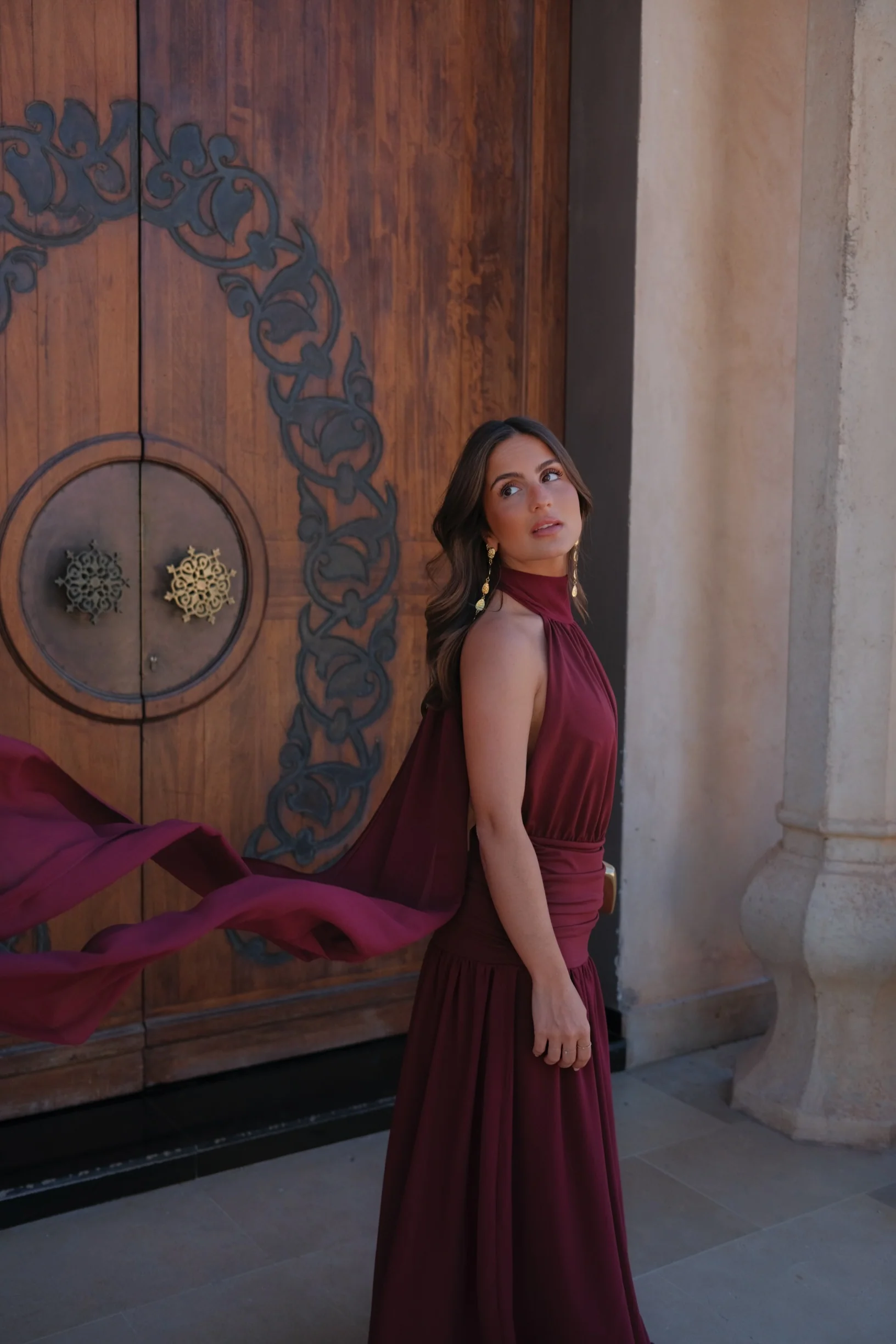 Paloma Dress in Burgundy - Shipping/Envio 05/06 to 12/06 - Image 7