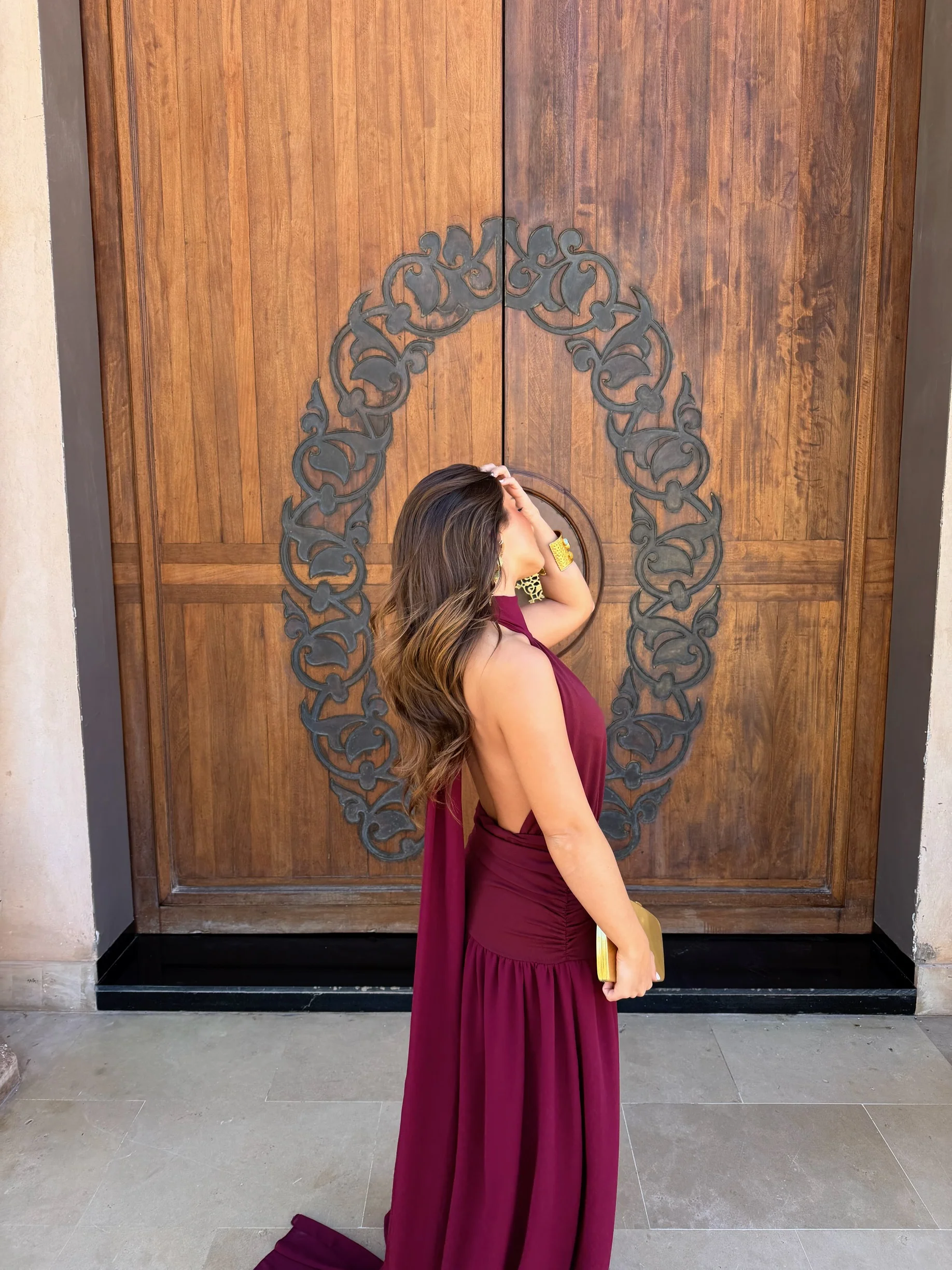Paloma Dress in Burgundy - Shipping/Envio 05/06 to 12/06 - Image 9