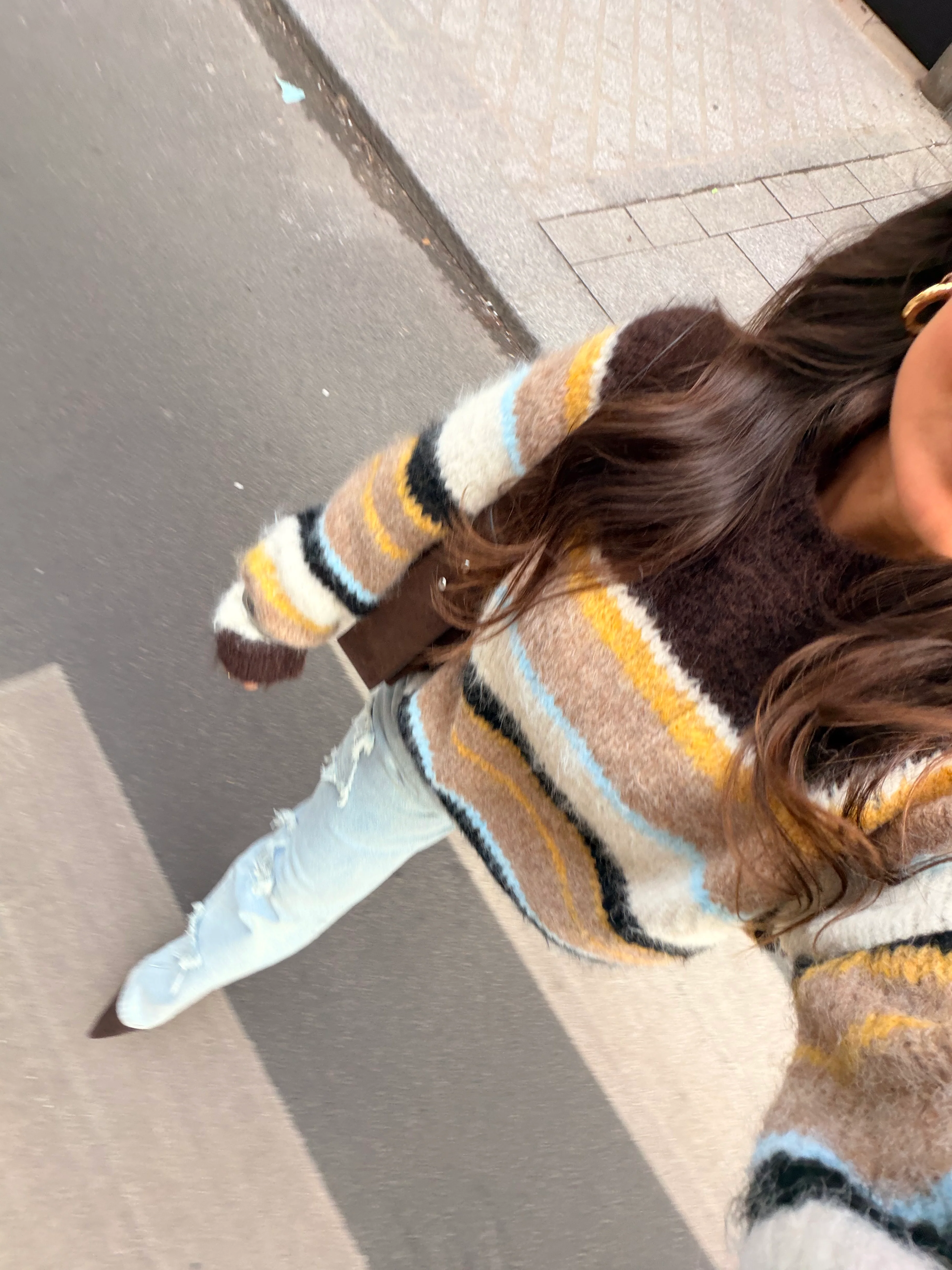 Chloe Striped Knit Sweater - Image 3