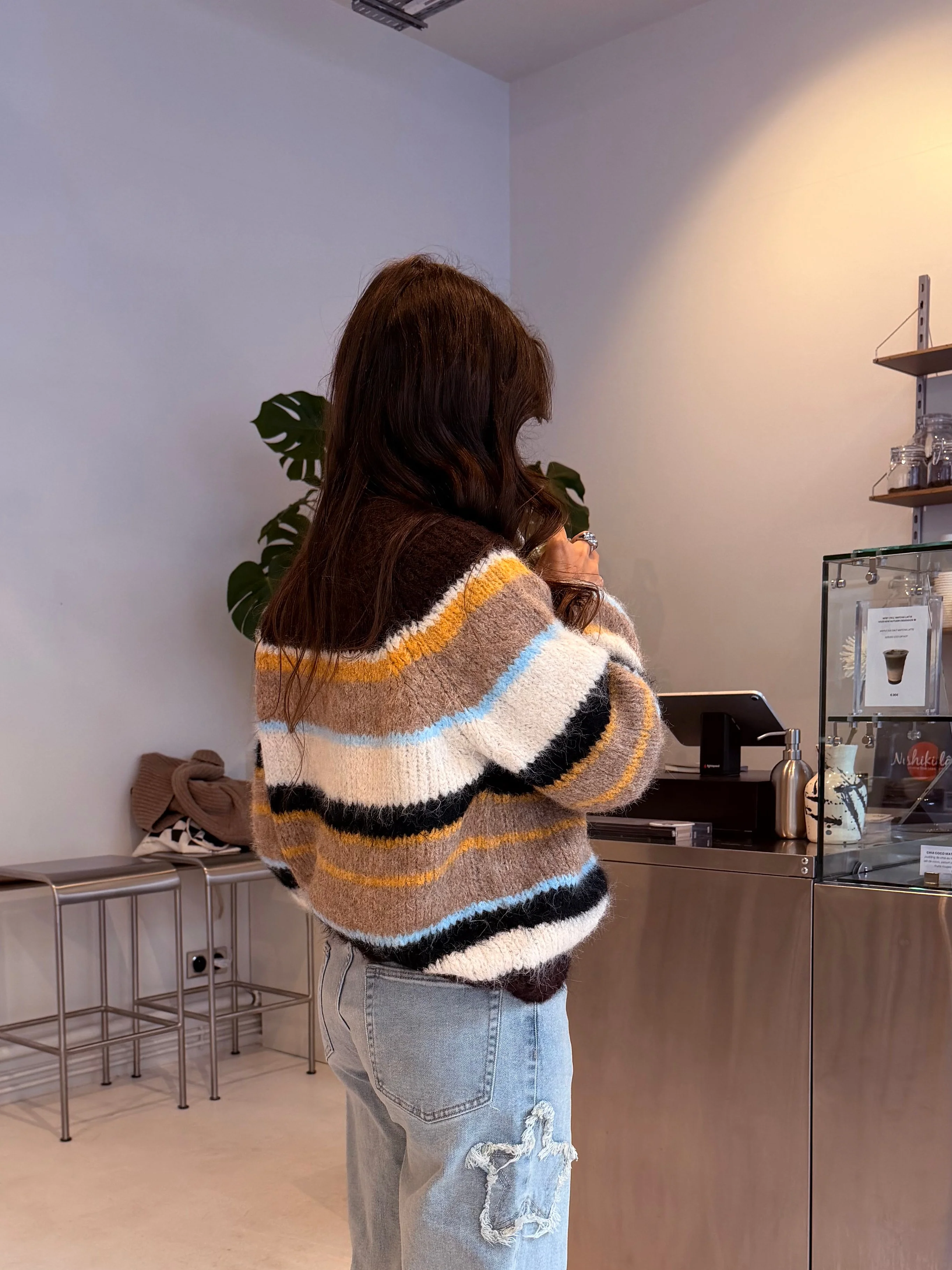 Chloe Striped Knit Sweater - Image 6
