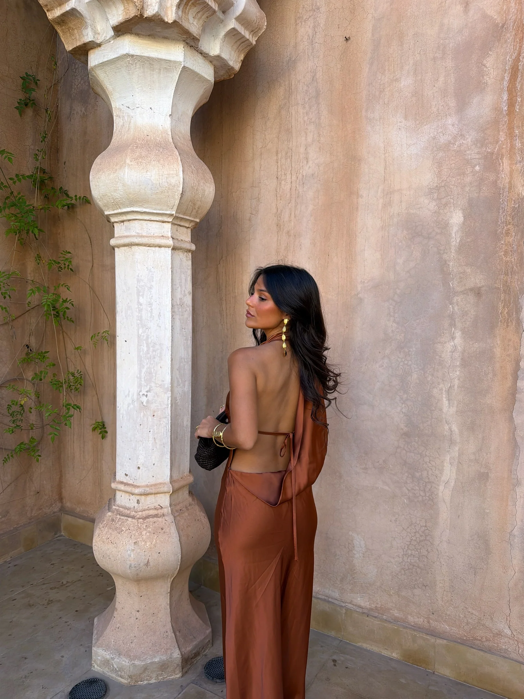 Riad Dress in Terracotta - Image 2