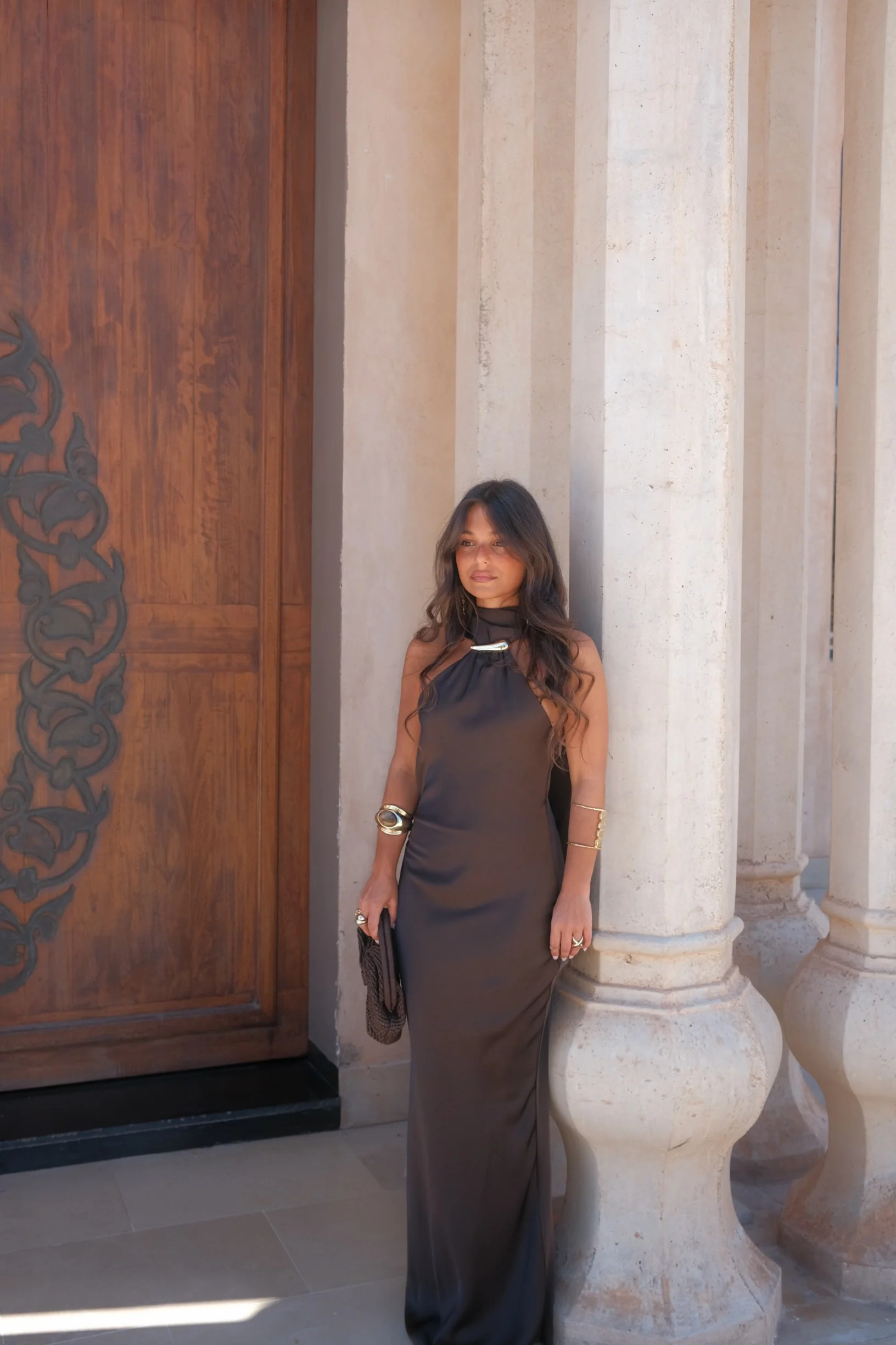 Safira Dress in Brown - Image 5