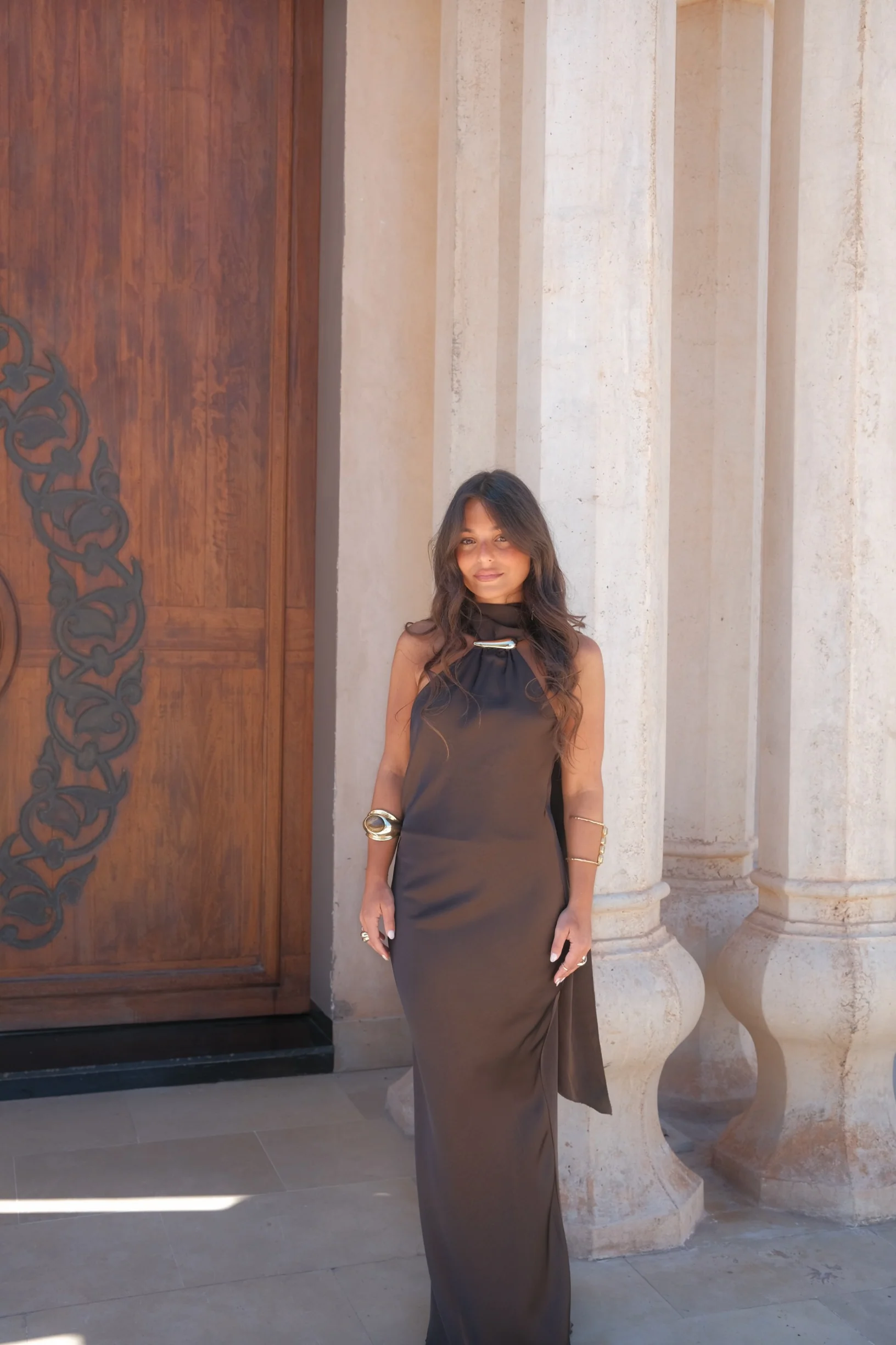 Safira Dress in Brown - Image 7