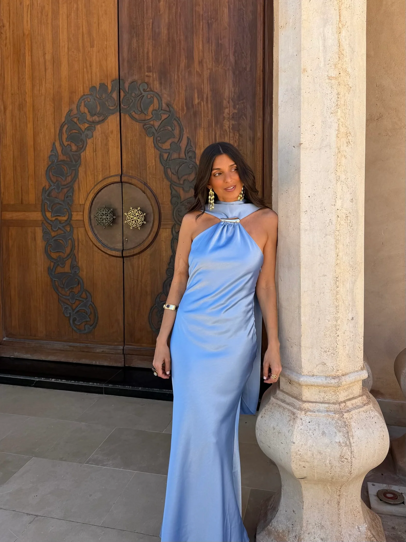 Safira Dress in Sky Blue - Image 3