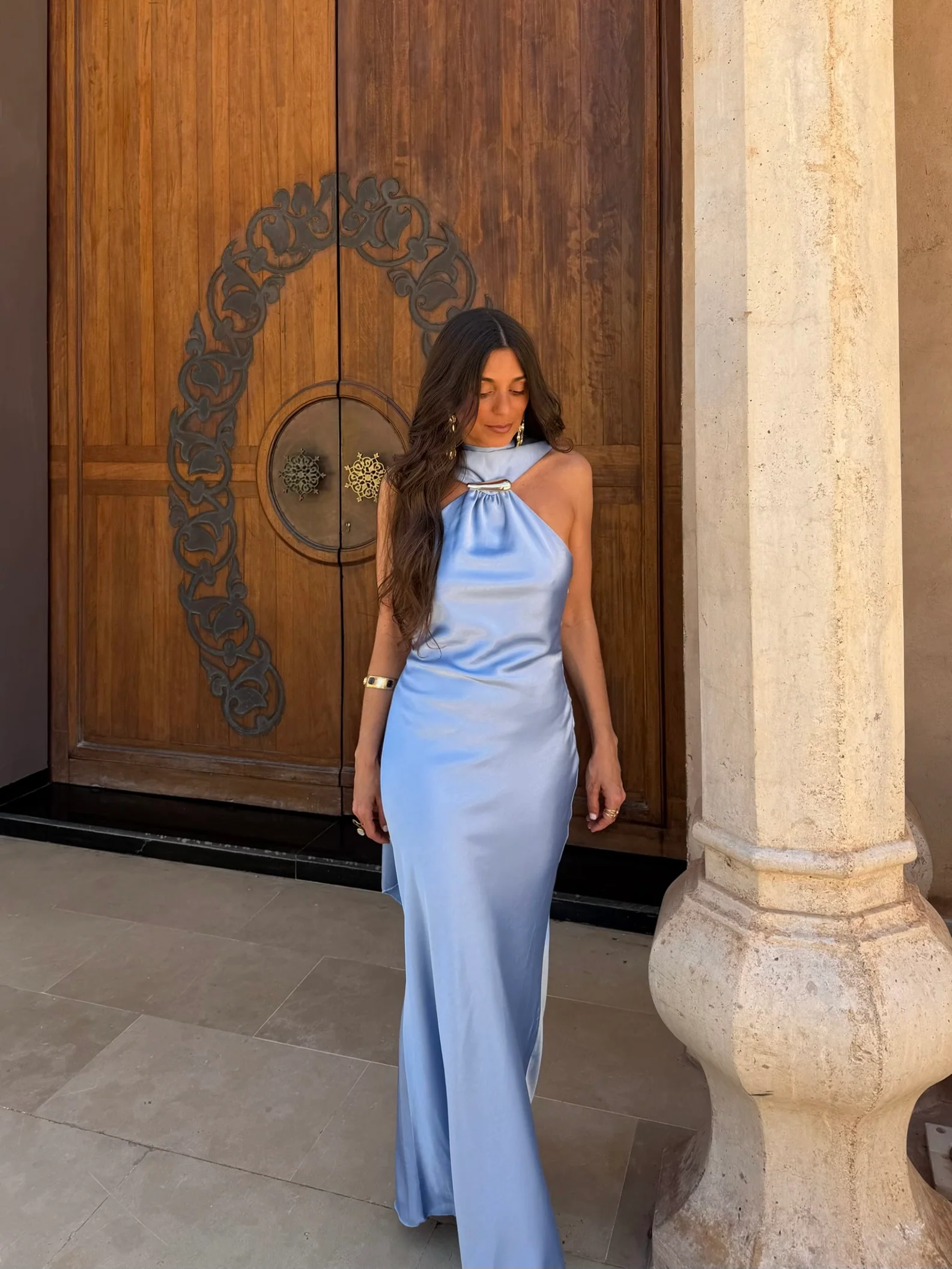 Safira Dress in Sky Blue - Image 4