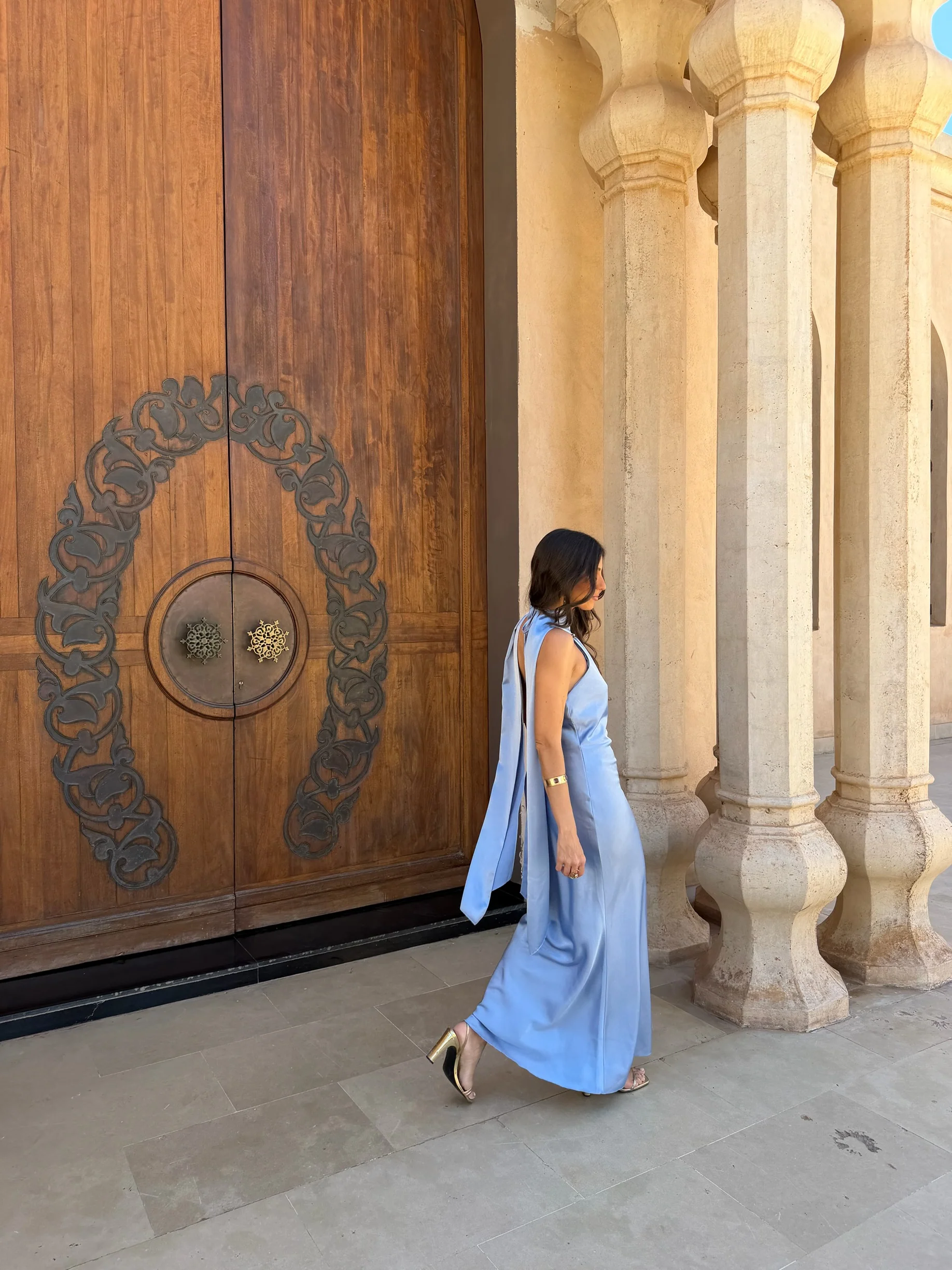 Safira Dress in Sky Blue - Image 8