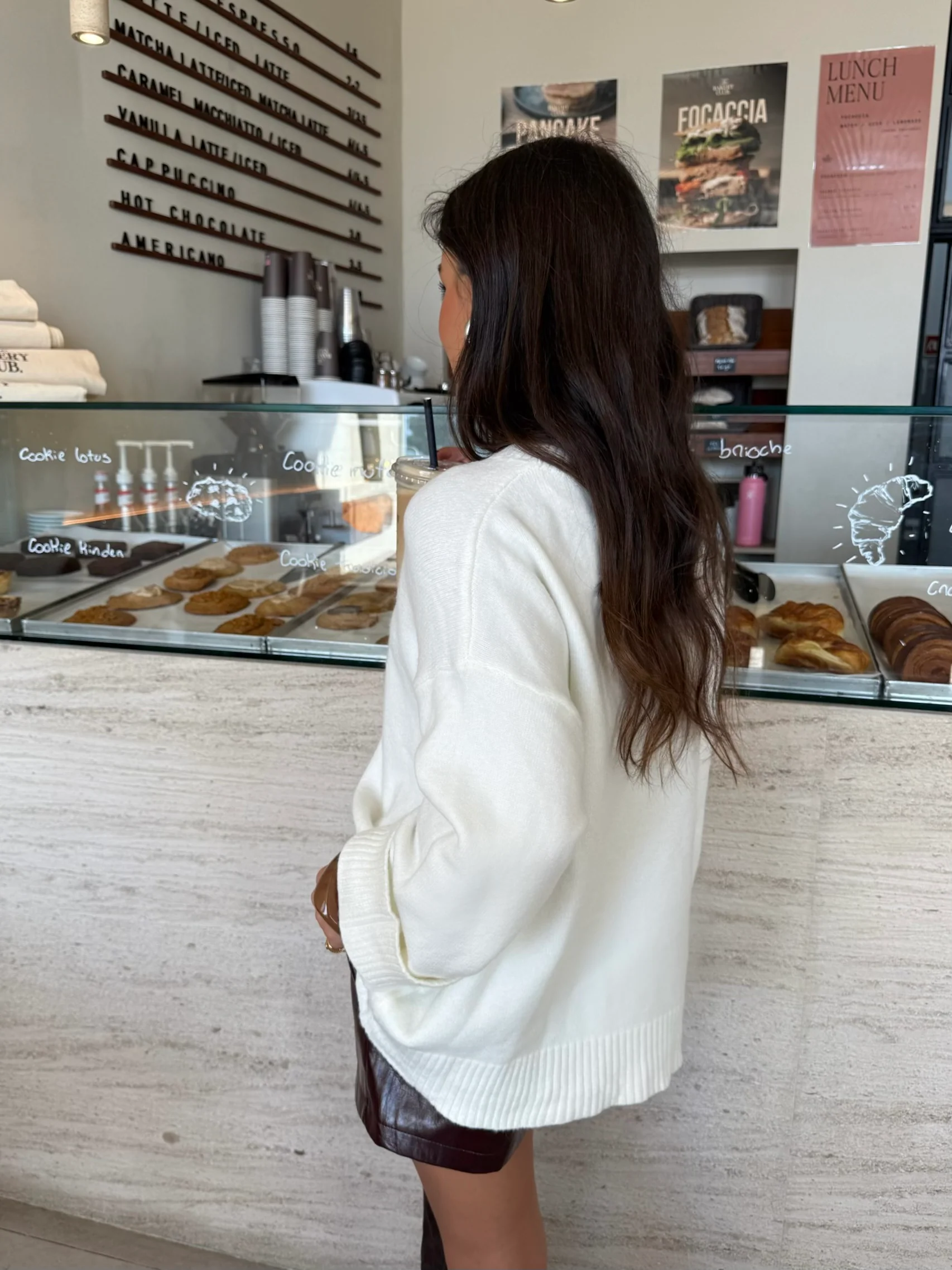 Soft Touch Knit Sweater in Creamy White - Image 4