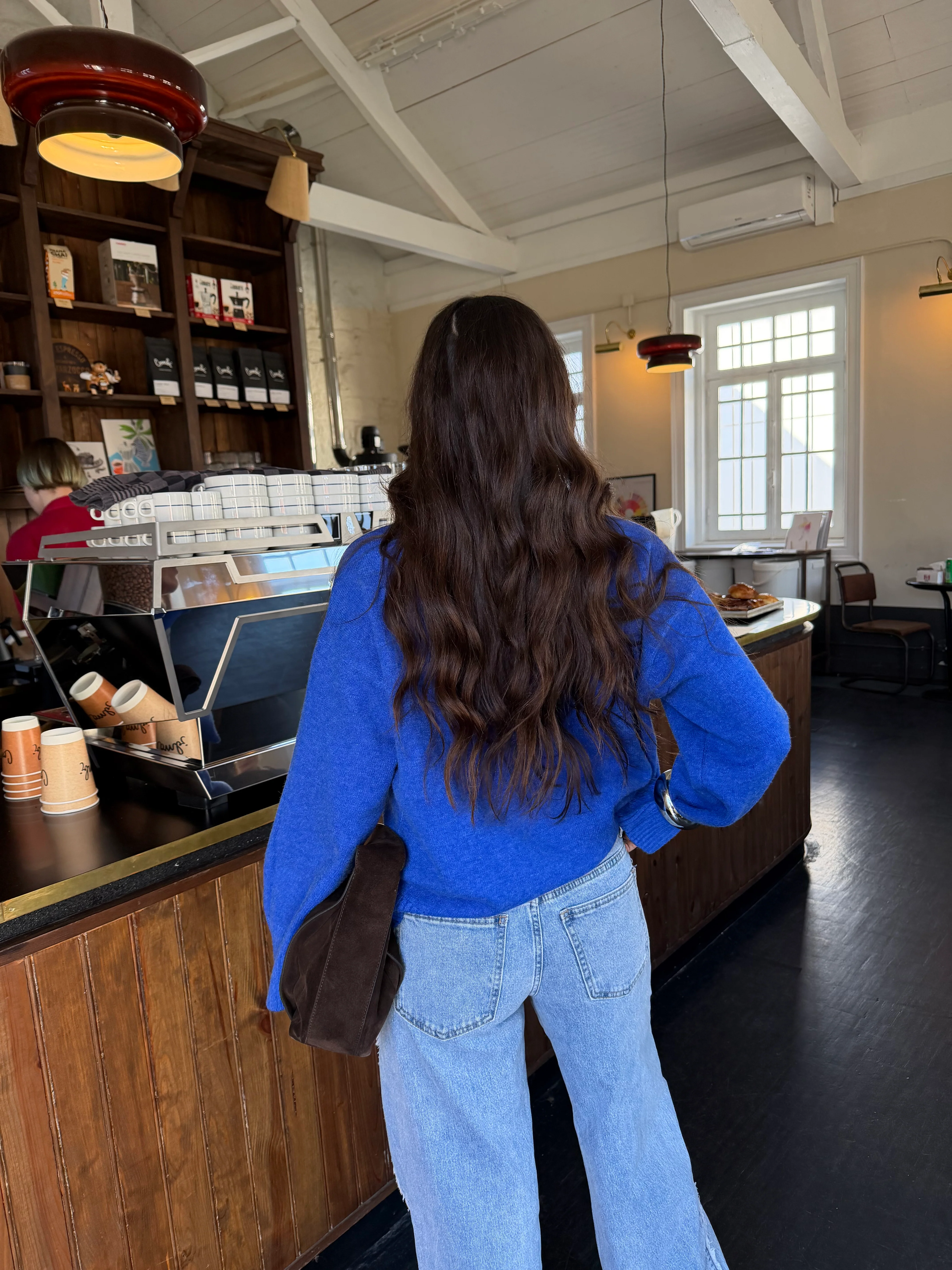 Soft Touch Knit Sweater in Royal Blue - Image 3