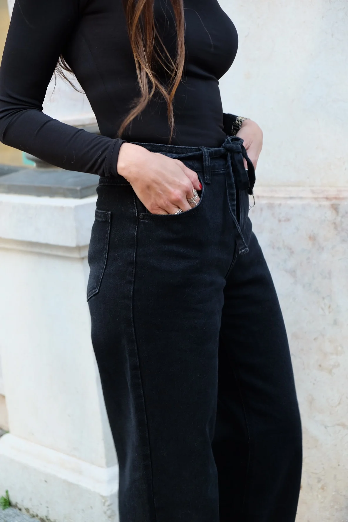 Straight Extra Dark Grey Jeans - Image 4