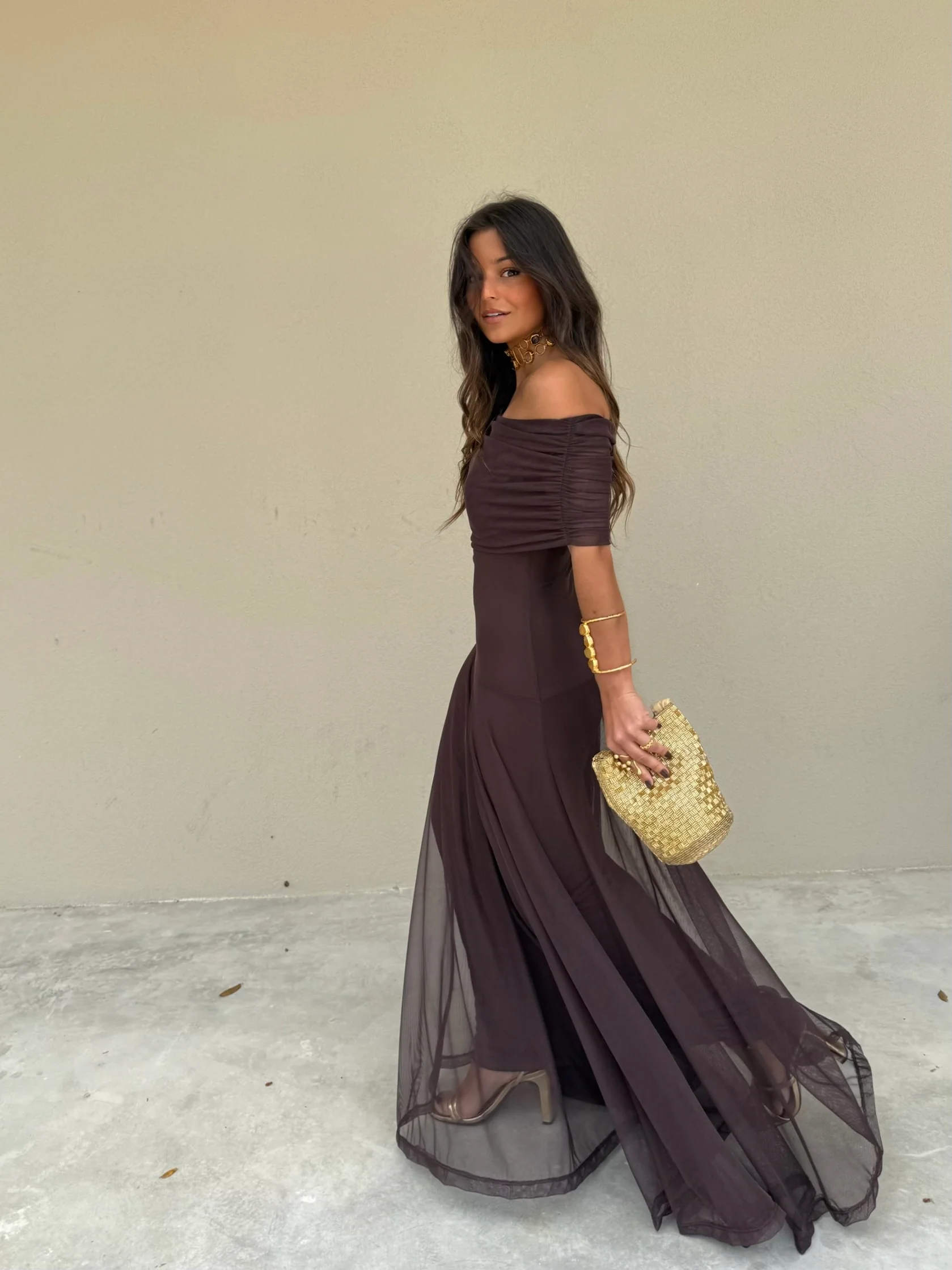 Toledo Dress in Brown - Shipping/Envio 05/06 to 12/06 - Image 4