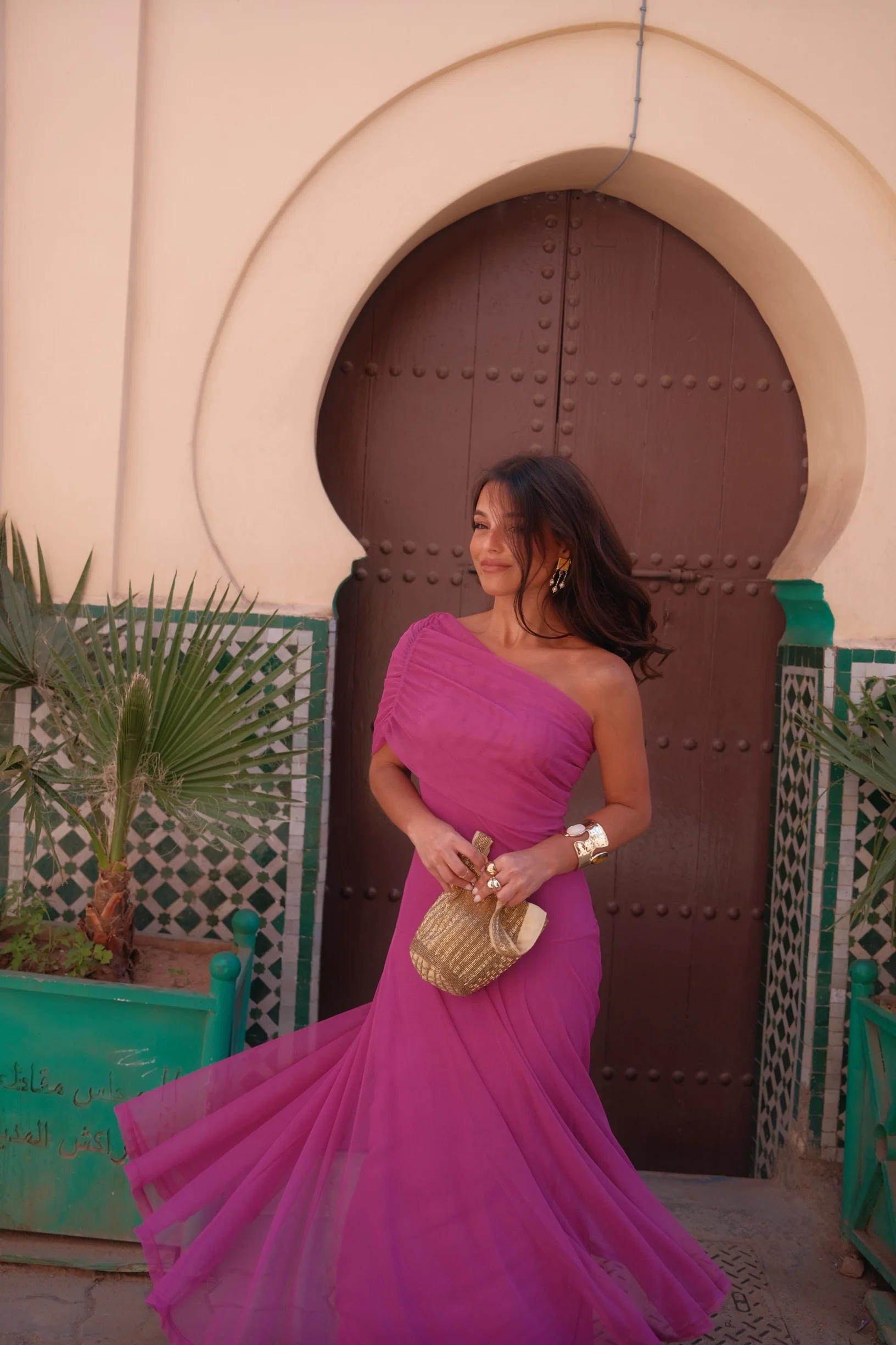 Toledo Dress in Fuxia - Pre-Order - Image 3