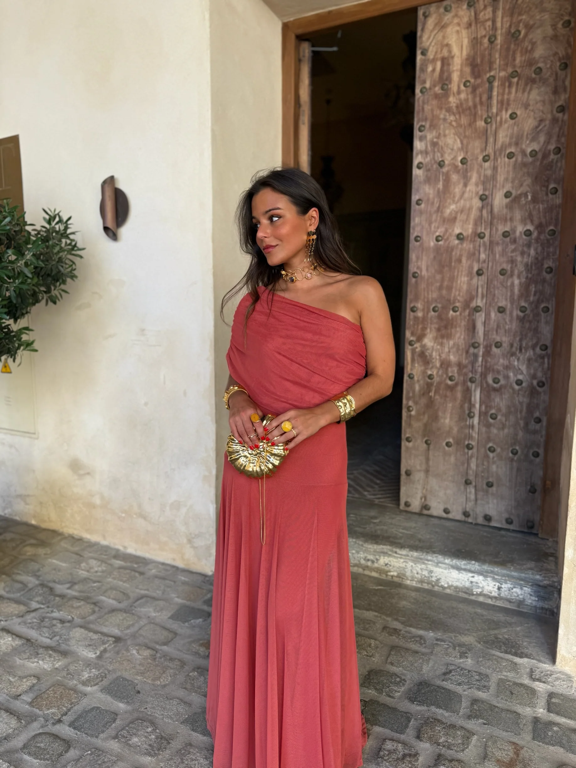 Toledo Dress in Light Terracota - Shipping/Envio 05/06 to 12/06 - Image 4