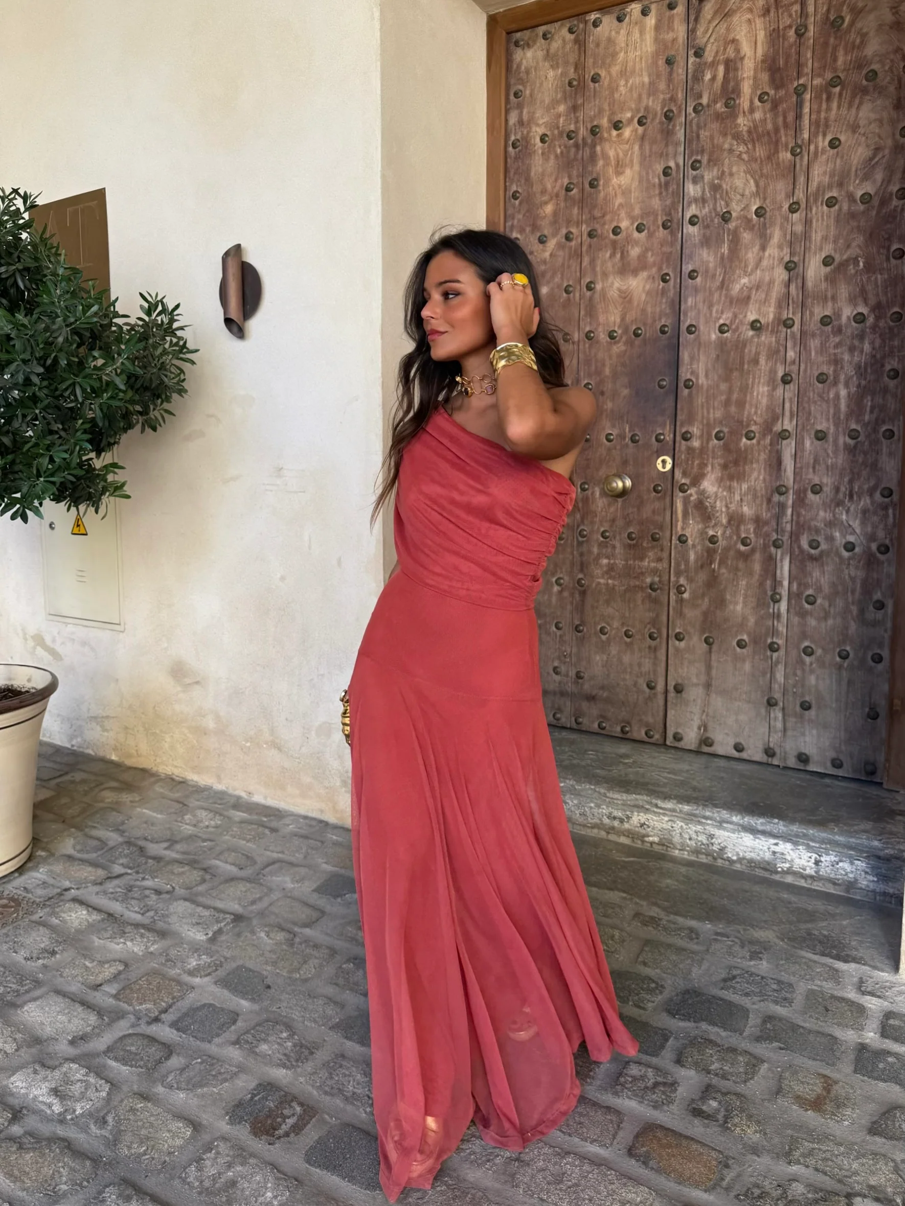 Toledo Dress in Light Terracota - Shipping/Envio 05/06 to 12/06 - Image 5