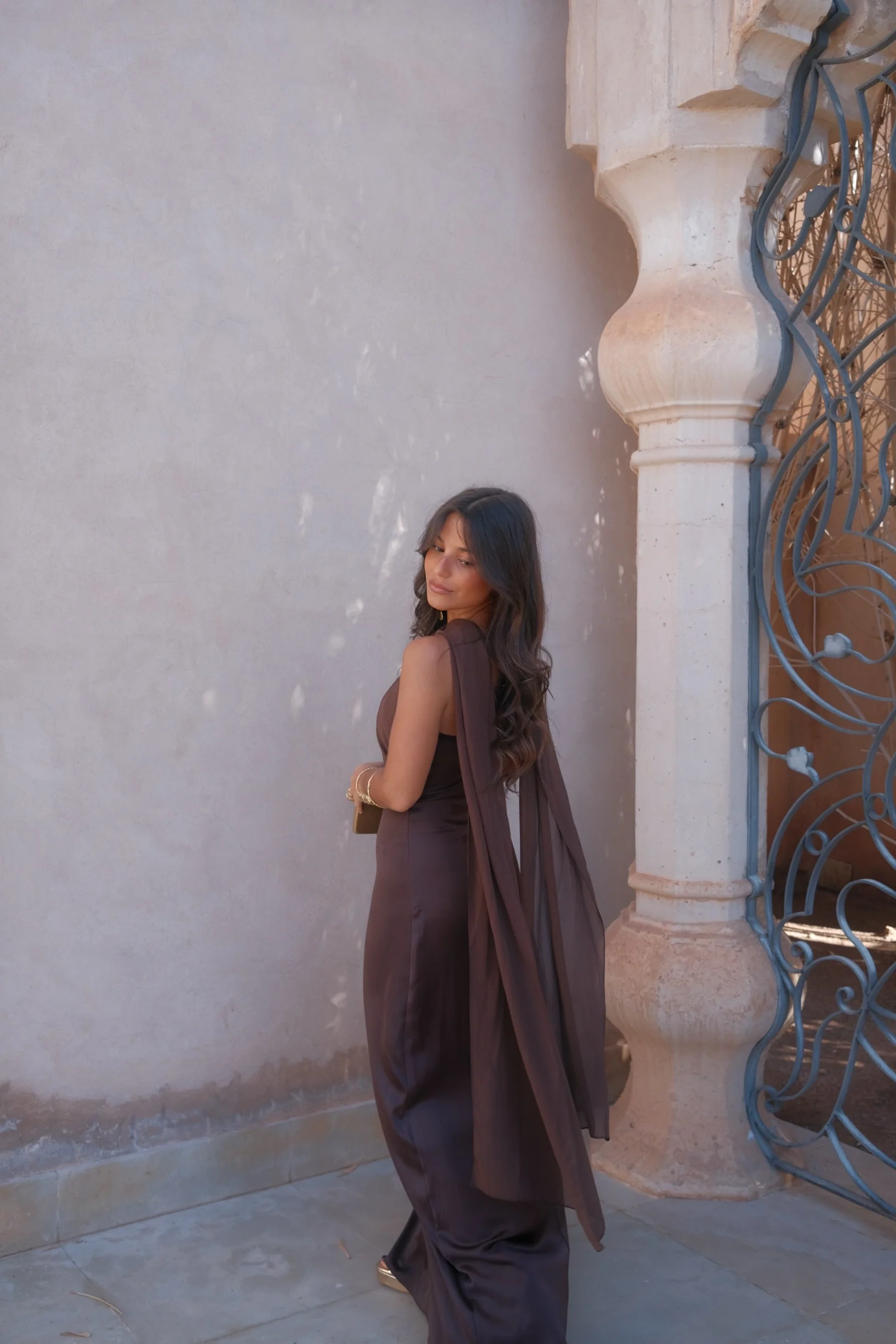 Triana Dress in Brown - Image 4