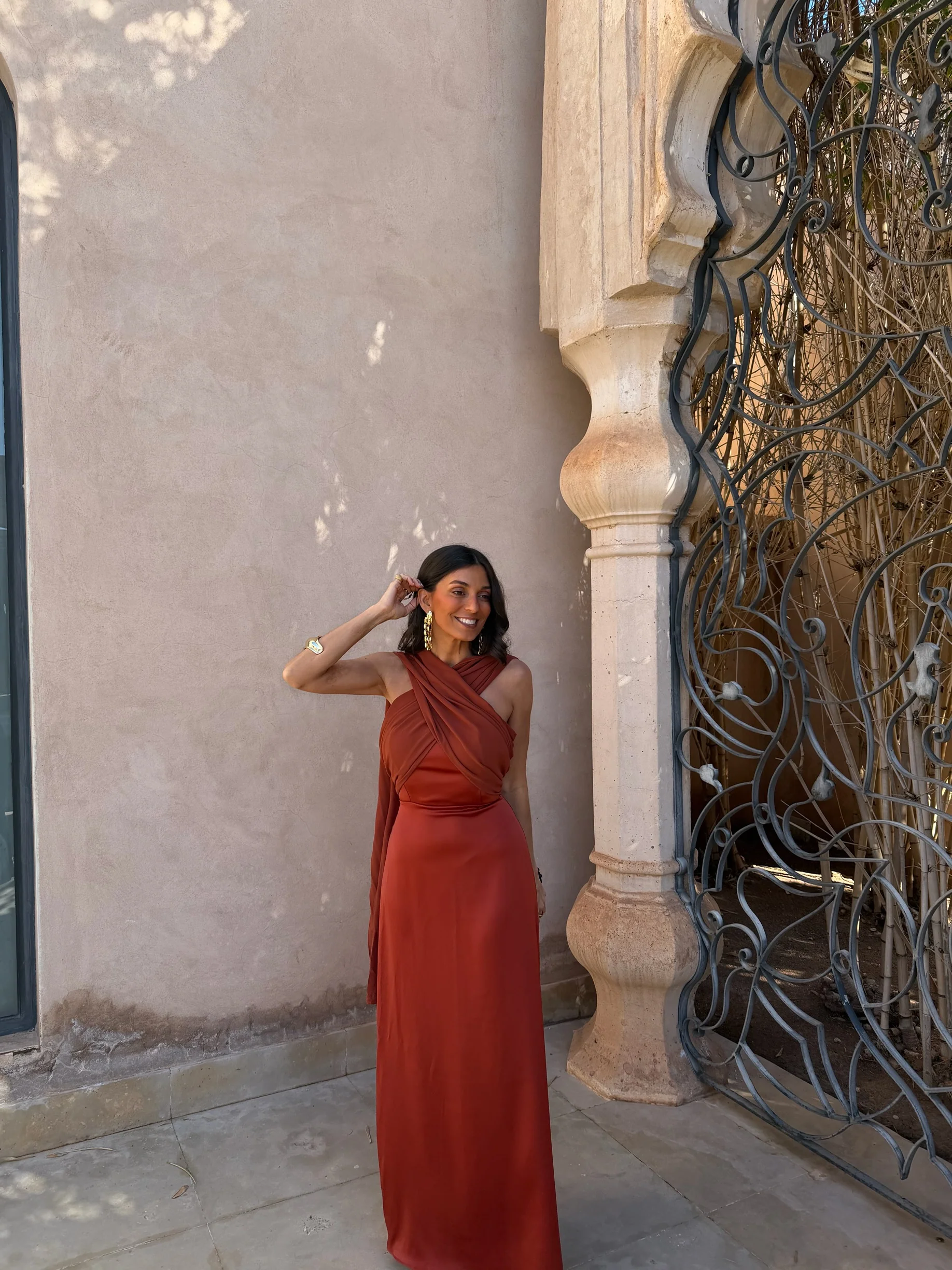 Triana Dress in Terracotta - Shipping/Envio 22/05 to 29/05