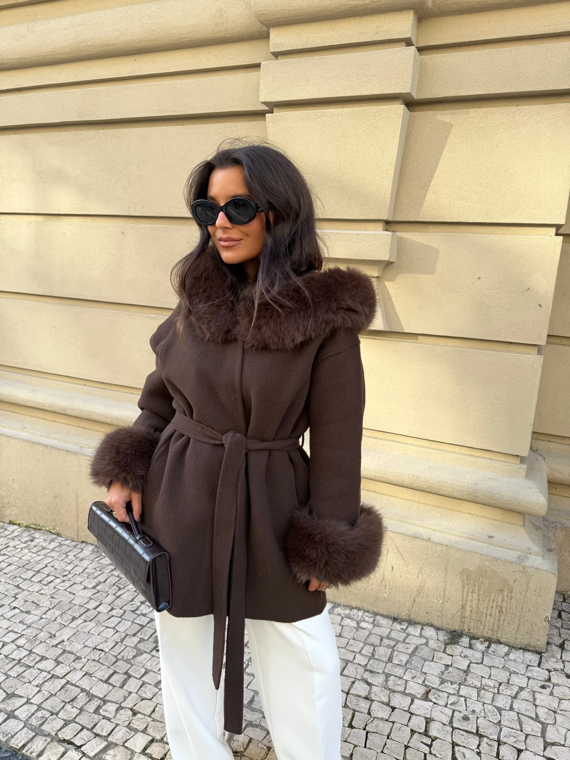 Turim Fur Coat in Brown - Image 5