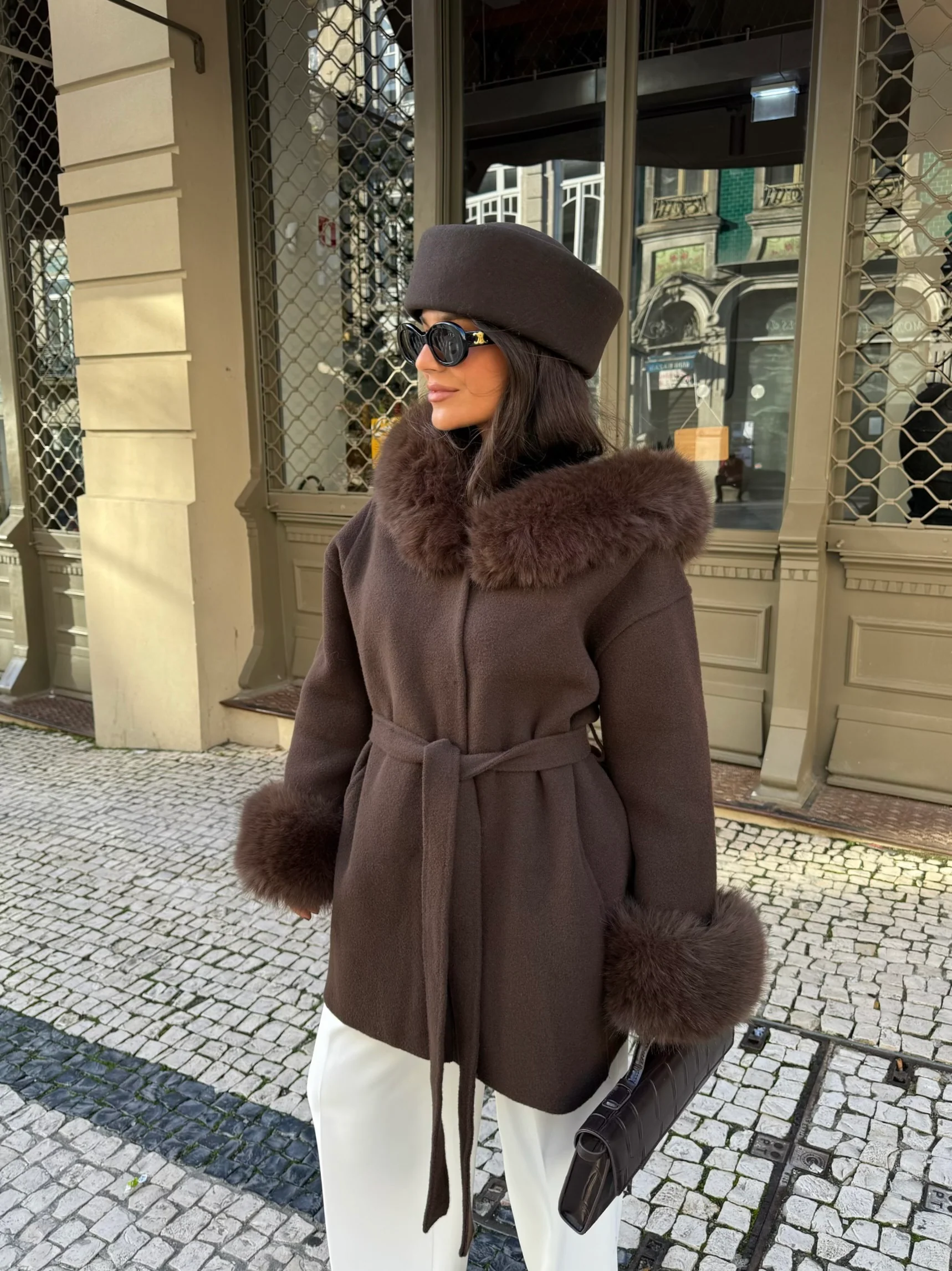 Turim Fur Coat in Brown - Image 7