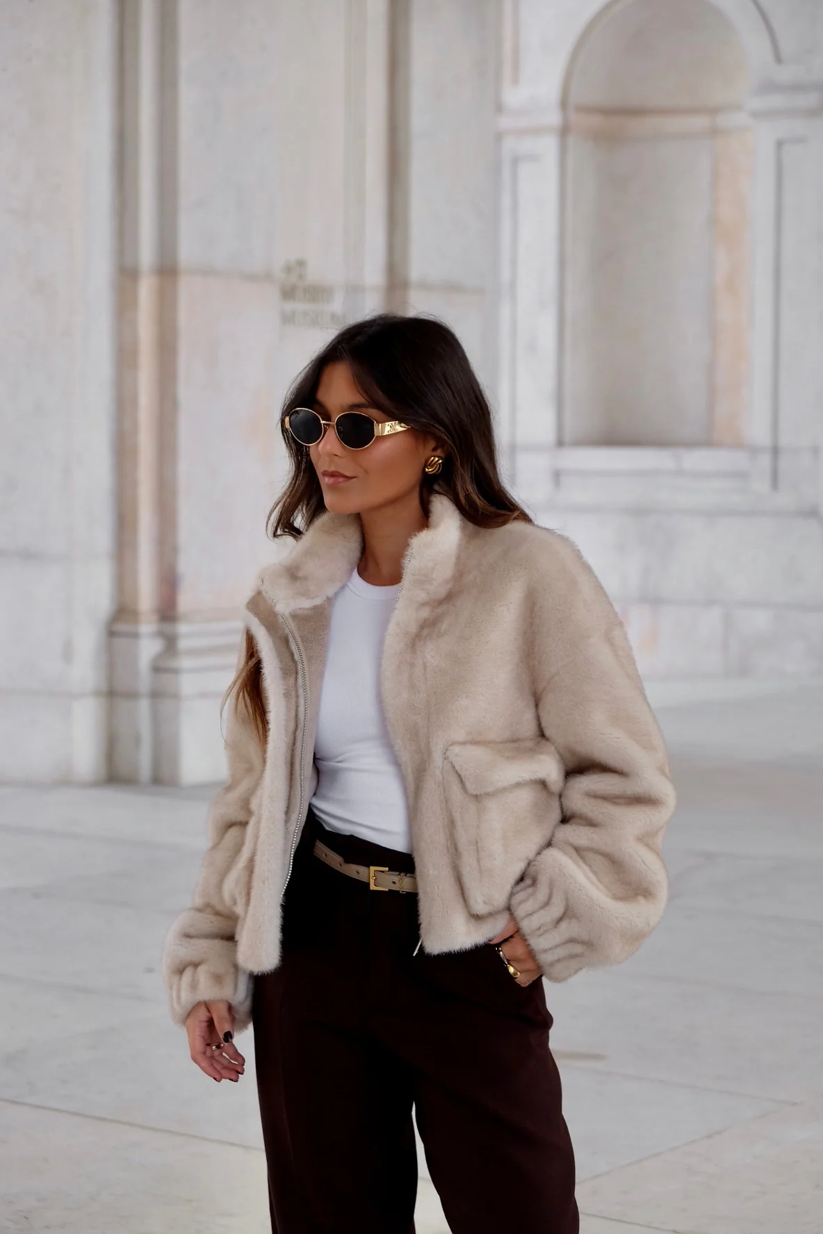 Vanilla Fur Jacket - Image 3