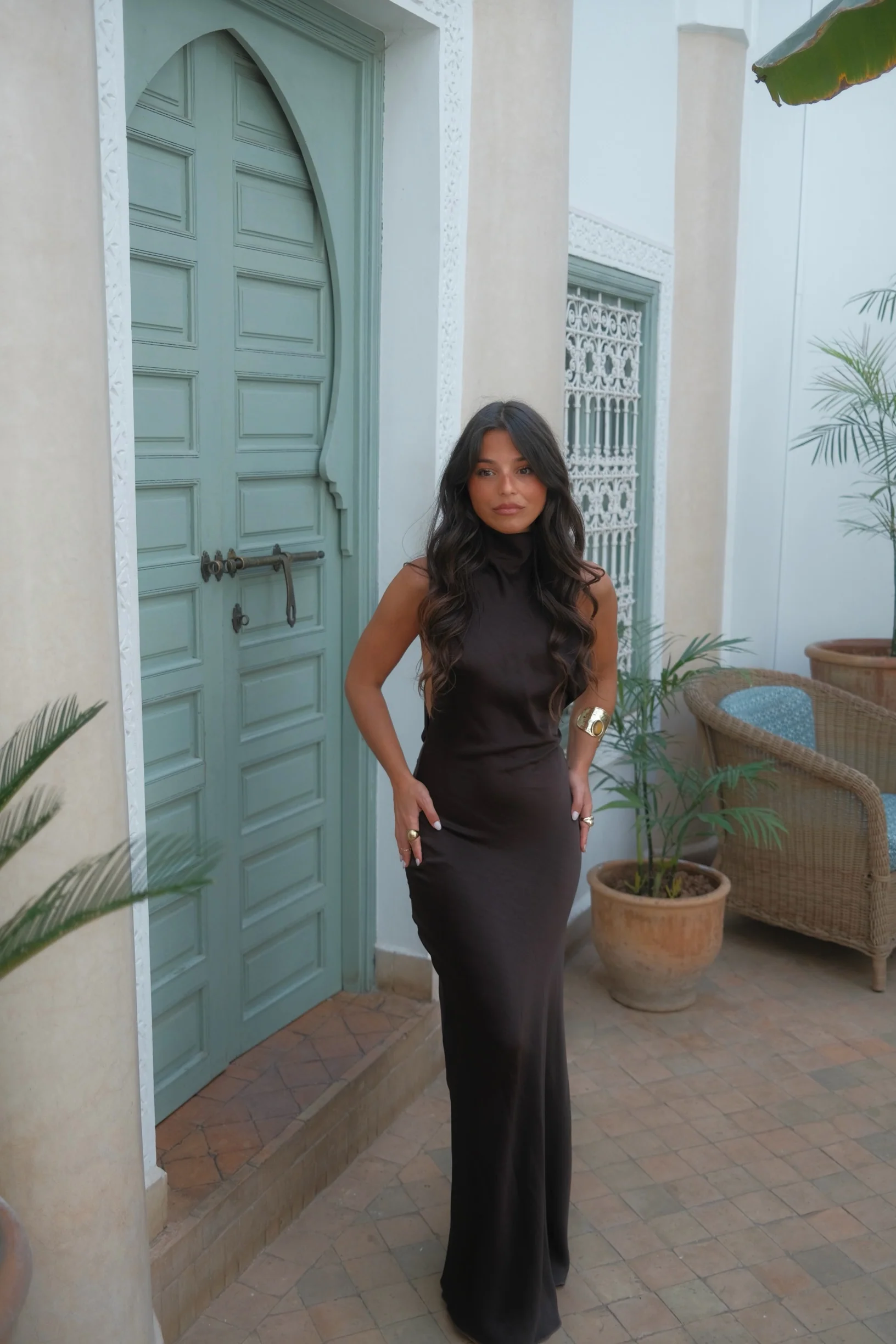 Vega Dress in Brown - Image 10