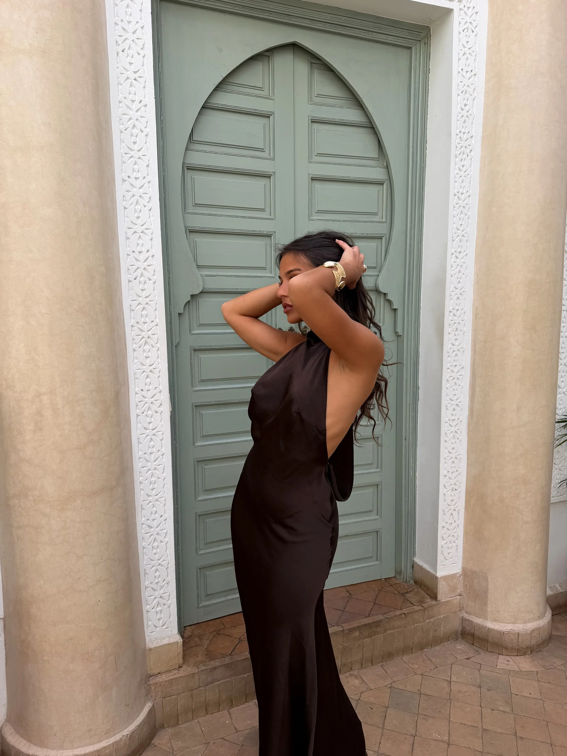 Vega Dress in Brown - Image 8