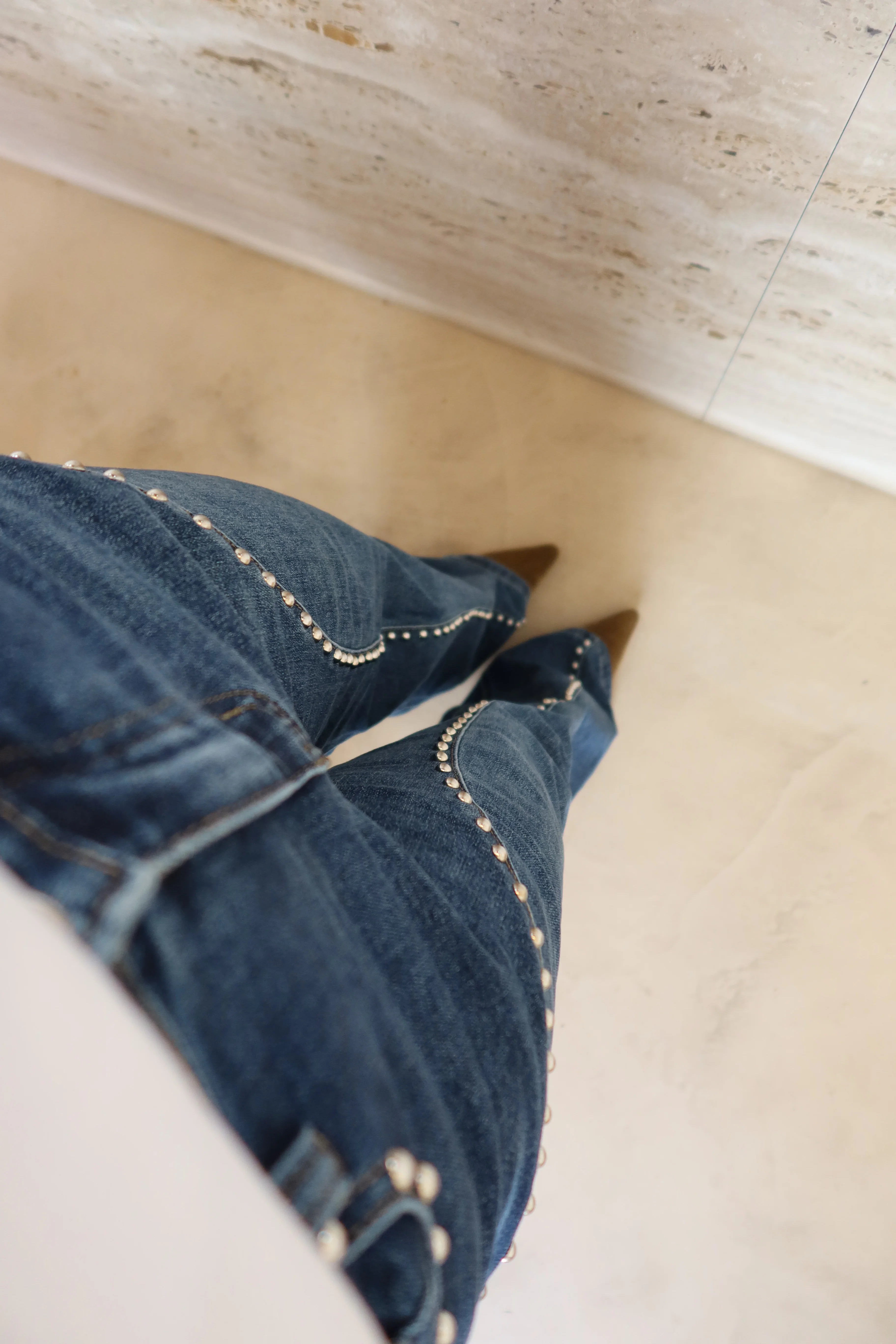 Wide Leg Denim Jeans Studded Details - Shipping/Envio 15/05 to 22/05 - Image 6