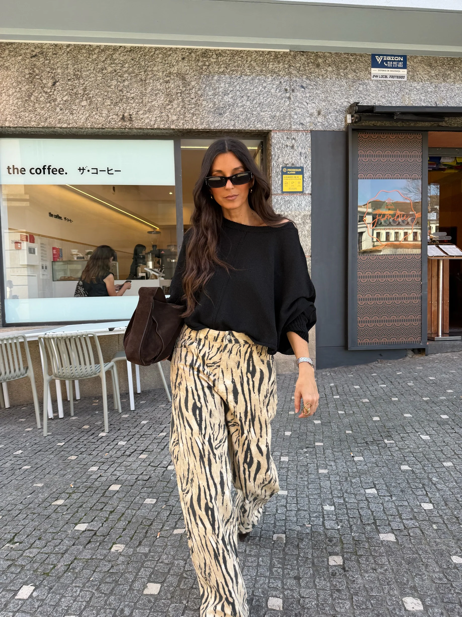 Zebra Print Wide Leg Pants - Image 7